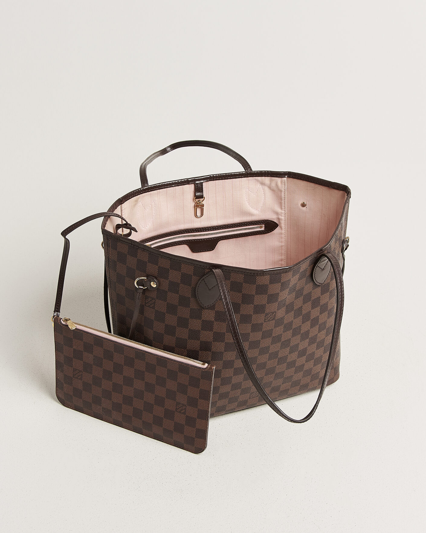 Heren | Pre-Owned & Vintage Bags | Louis Vuitton Pre-Owned | Neverfull MM Damier Ebene