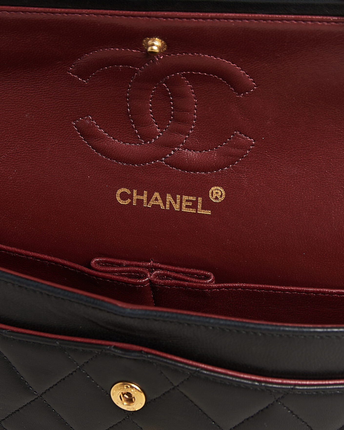 Heren | Pre-Owned & Vintage Bags | Chanel Pre-Owned | Classic Small Double Flap Bag Lambskin Black