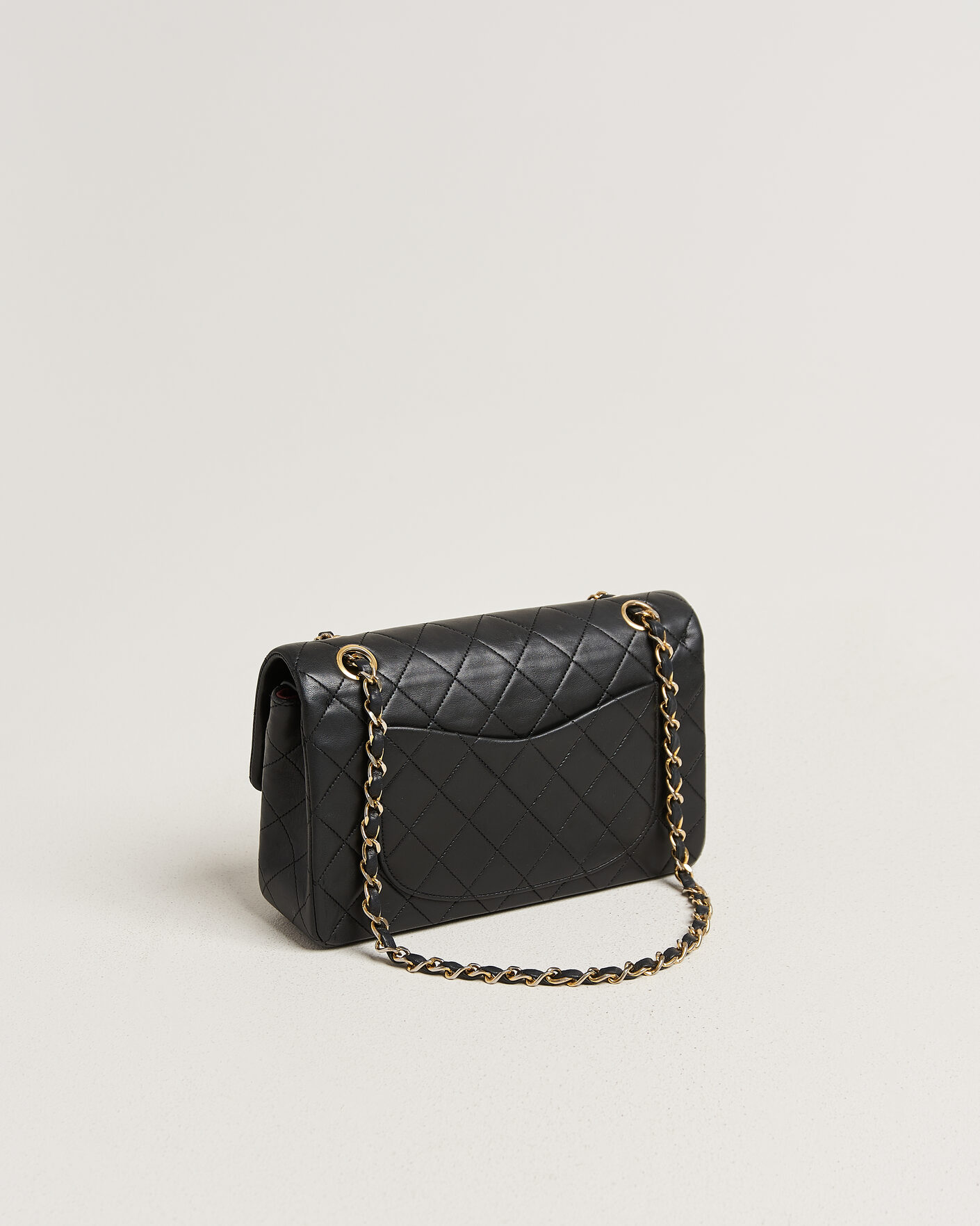 Heren | Pre-Owned & Vintage Bags | Chanel Pre-Owned | Classic Small Double Flap Bag Lambskin Black