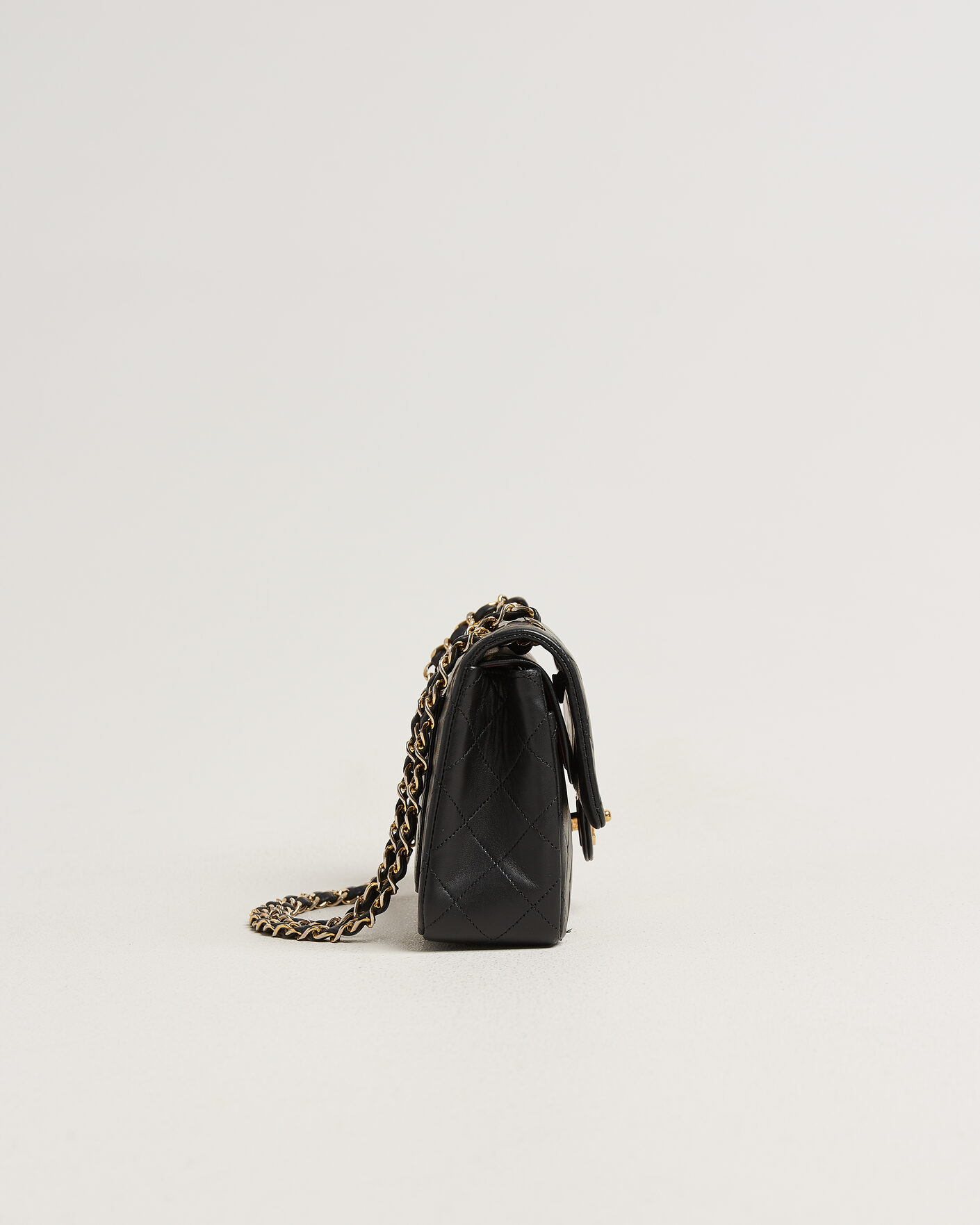 Heren | Pre-Owned & Vintage Bags | Chanel Pre-Owned | Classic Small Double Flap Bag Lambskin Black