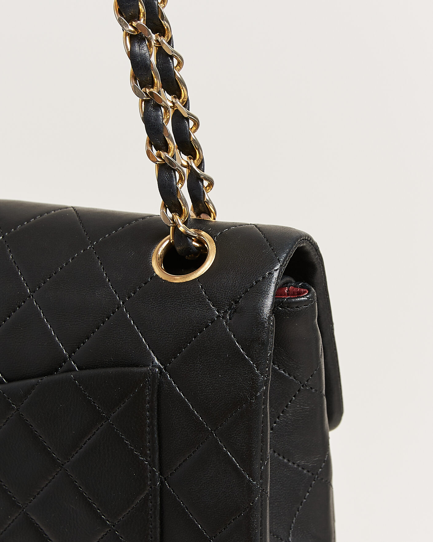 Heren | Pre-Owned & Vintage Bags | Chanel Pre-Owned | Classic Small Double Flap Bag Lambskin Black