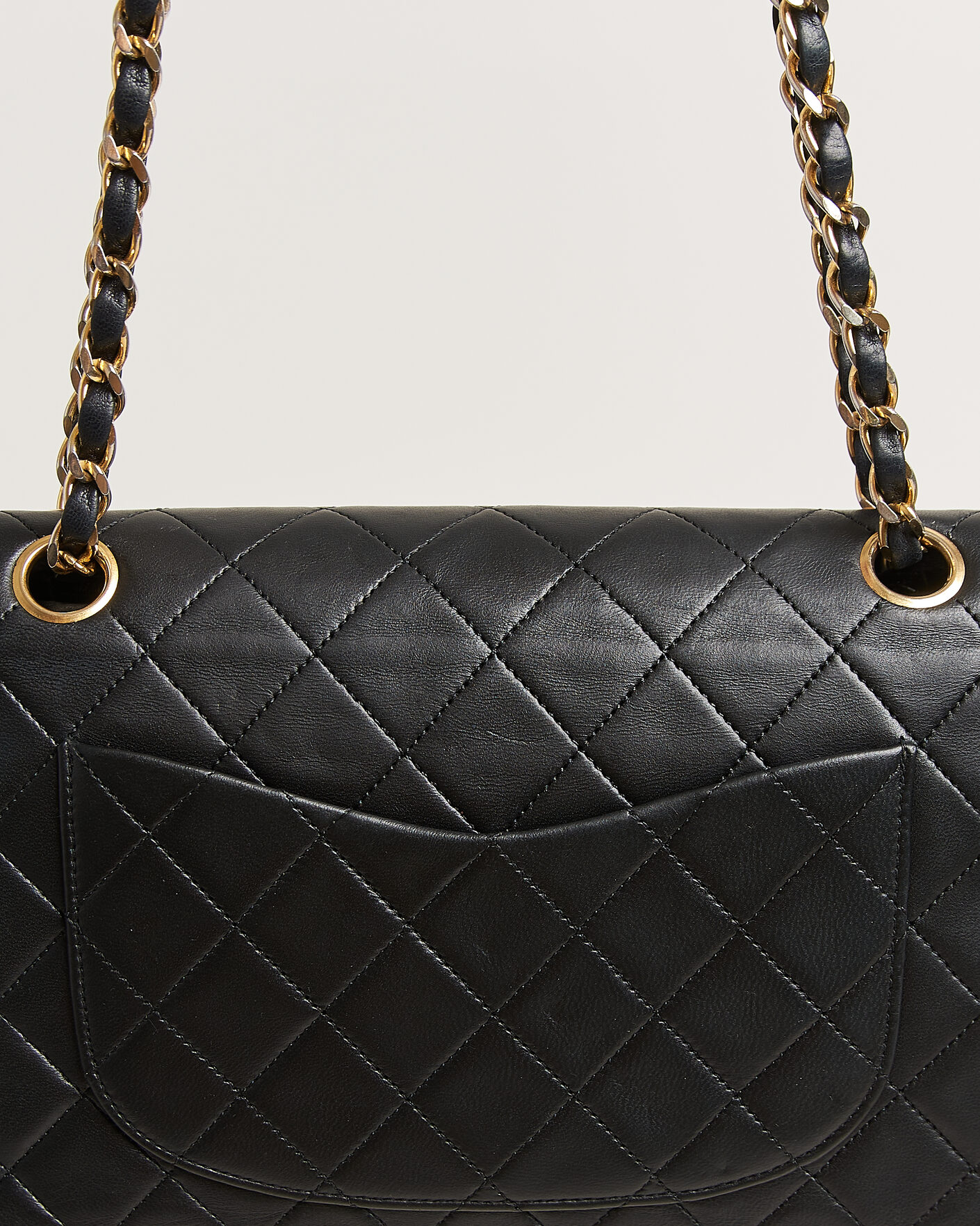 Heren | Pre-Owned & Vintage Bags | Chanel Pre-Owned | Classic Small Double Flap Bag Lambskin Black