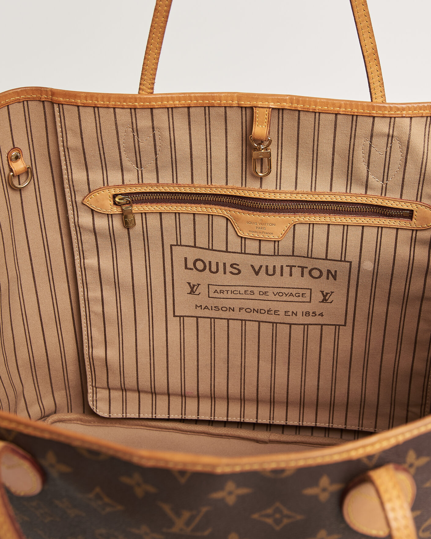 Heren | Pre-Owned & Vintage Bags | Louis Vuitton Pre-Owned | Neverfull GM Monogram
