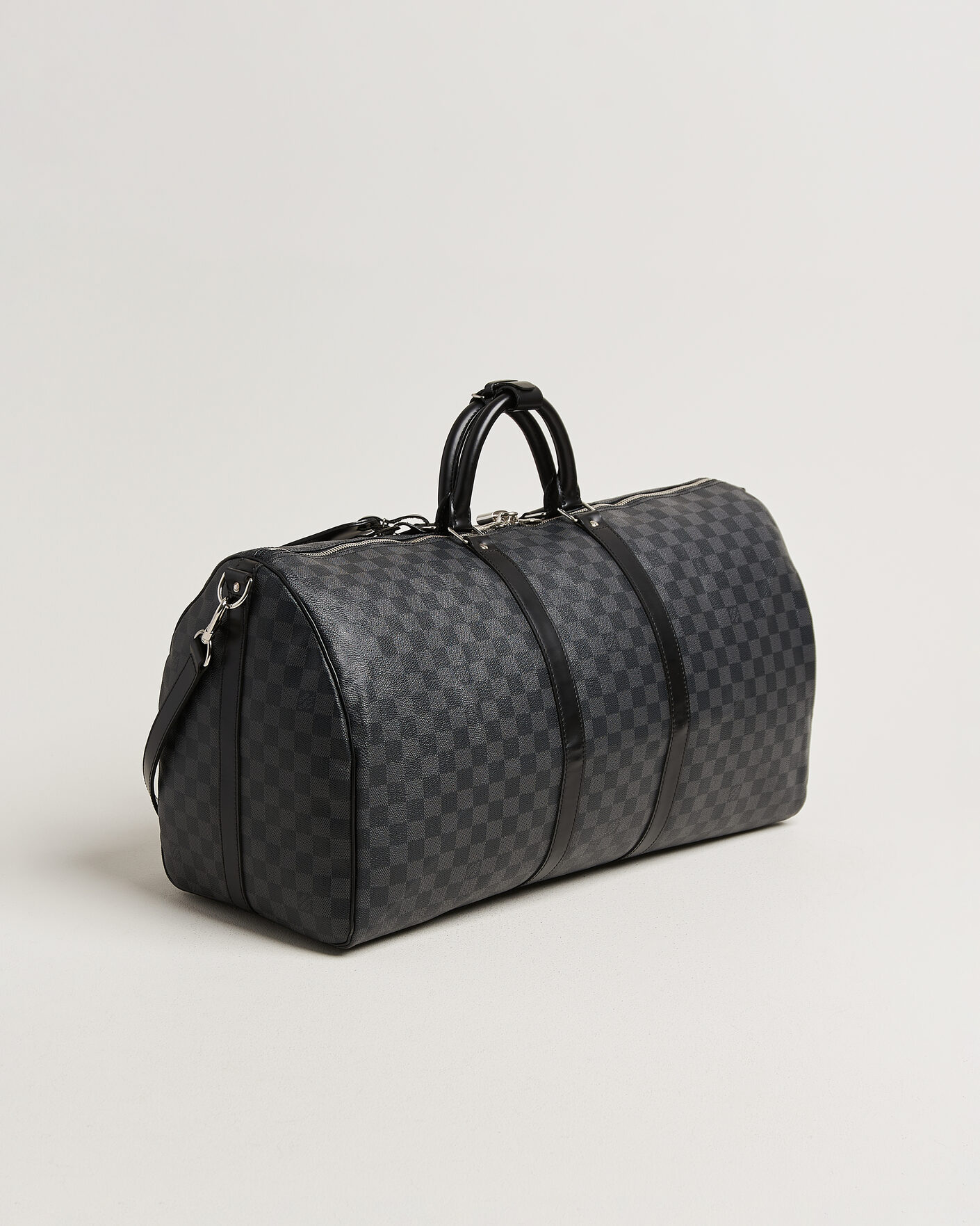 Heren | Pre-Owned & Vintage Bags | Louis Vuitton Pre-Owned | Keepall Bandouliére 55 Damier Graphite