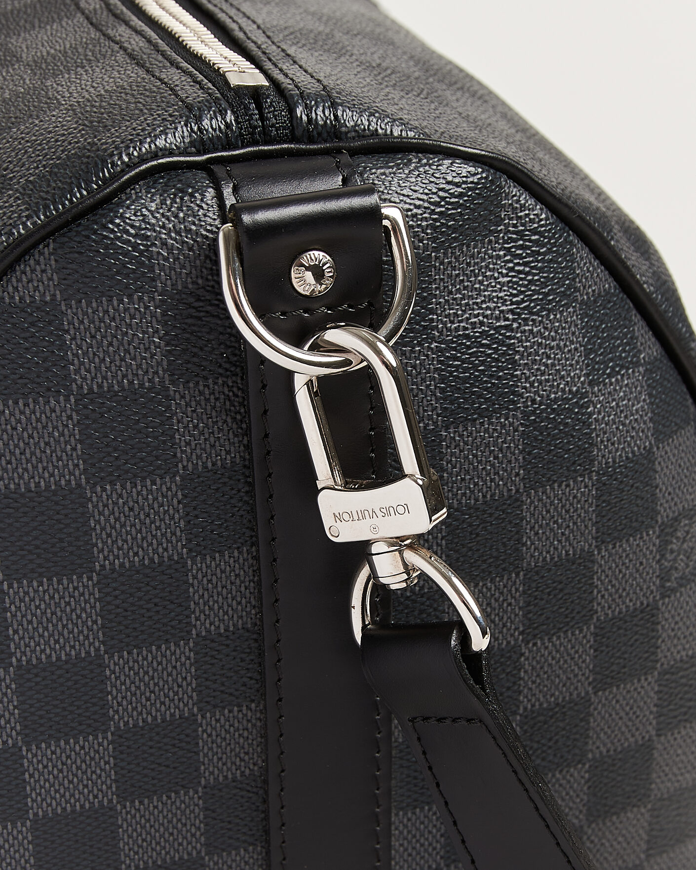 Heren | Pre-Owned & Vintage Bags | Louis Vuitton Pre-Owned | Keepall Bandouliére 55 Damier Graphite