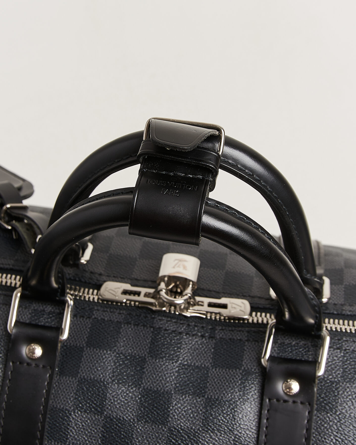 Heren | Pre-Owned & Vintage Bags | Louis Vuitton Pre-Owned | Keepall Bandouliére 55 Damier Graphite