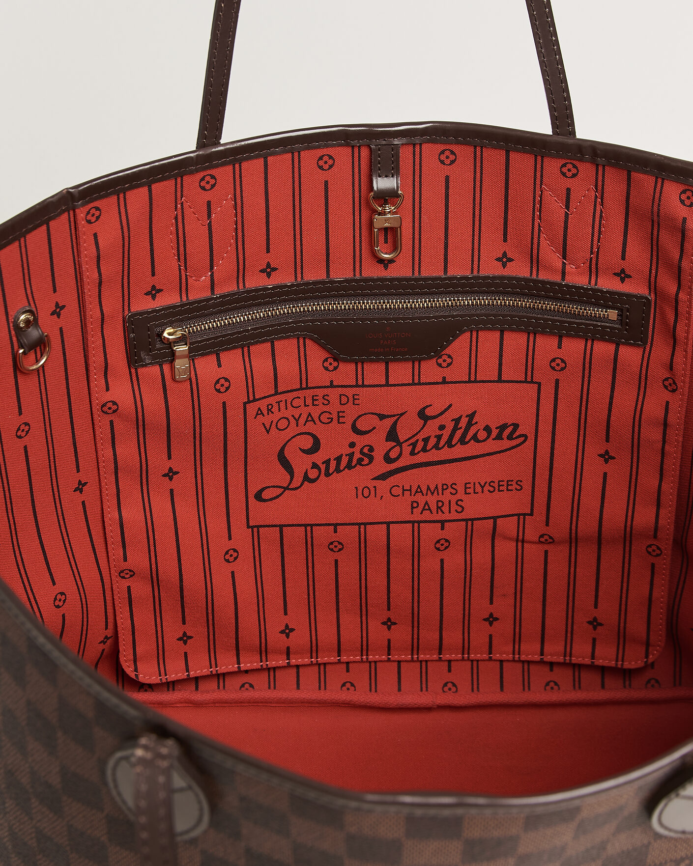 Heren | Pre-Owned & Vintage Bags | Louis Vuitton Pre-Owned | Neverfull GM Damier Ebene