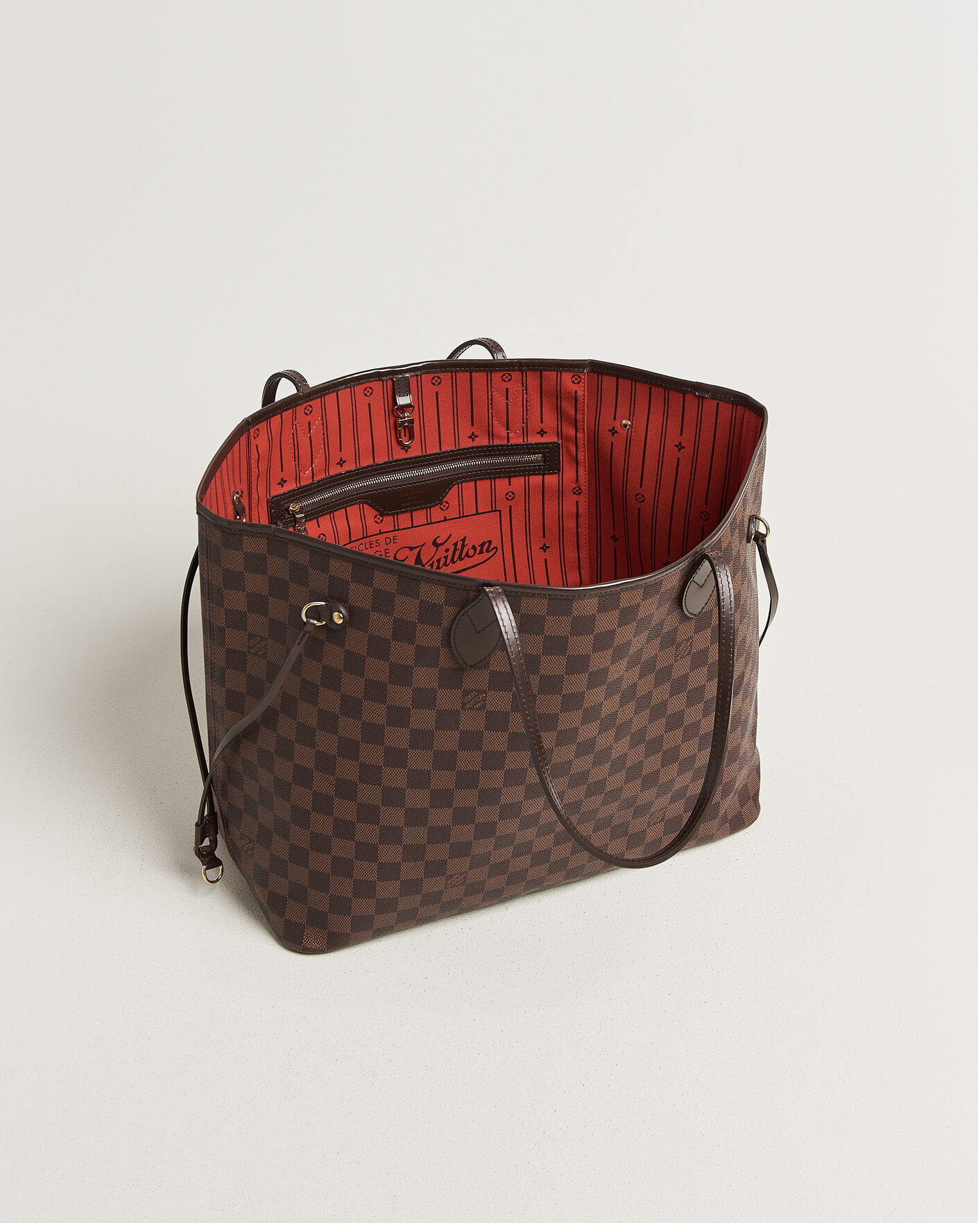 Heren | Pre-Owned & Vintage Bags | Louis Vuitton Pre-Owned | Neverfull GM Damier Ebene