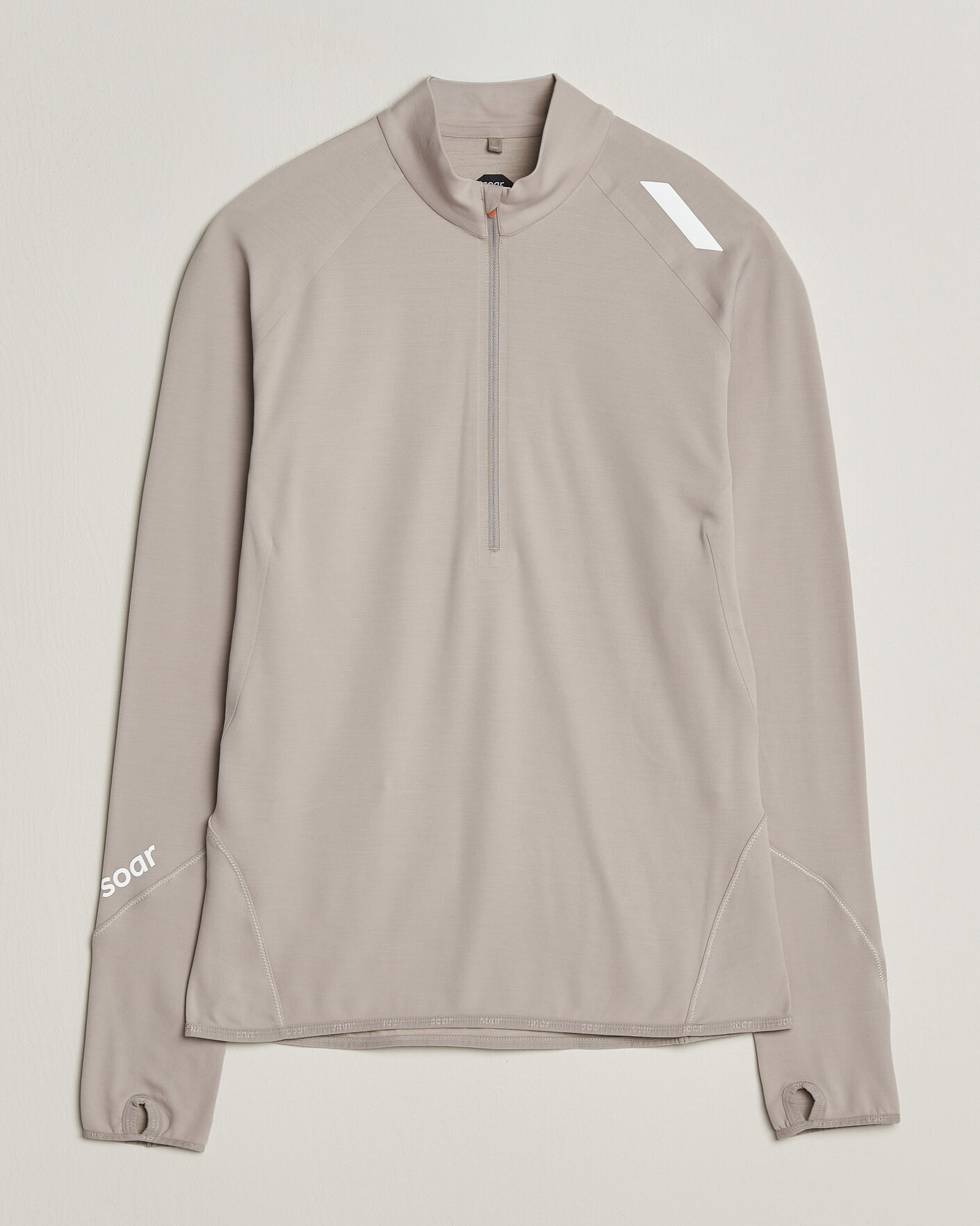 Heren | Truien | SOAR Running | Wool Tech Top Opal Grey