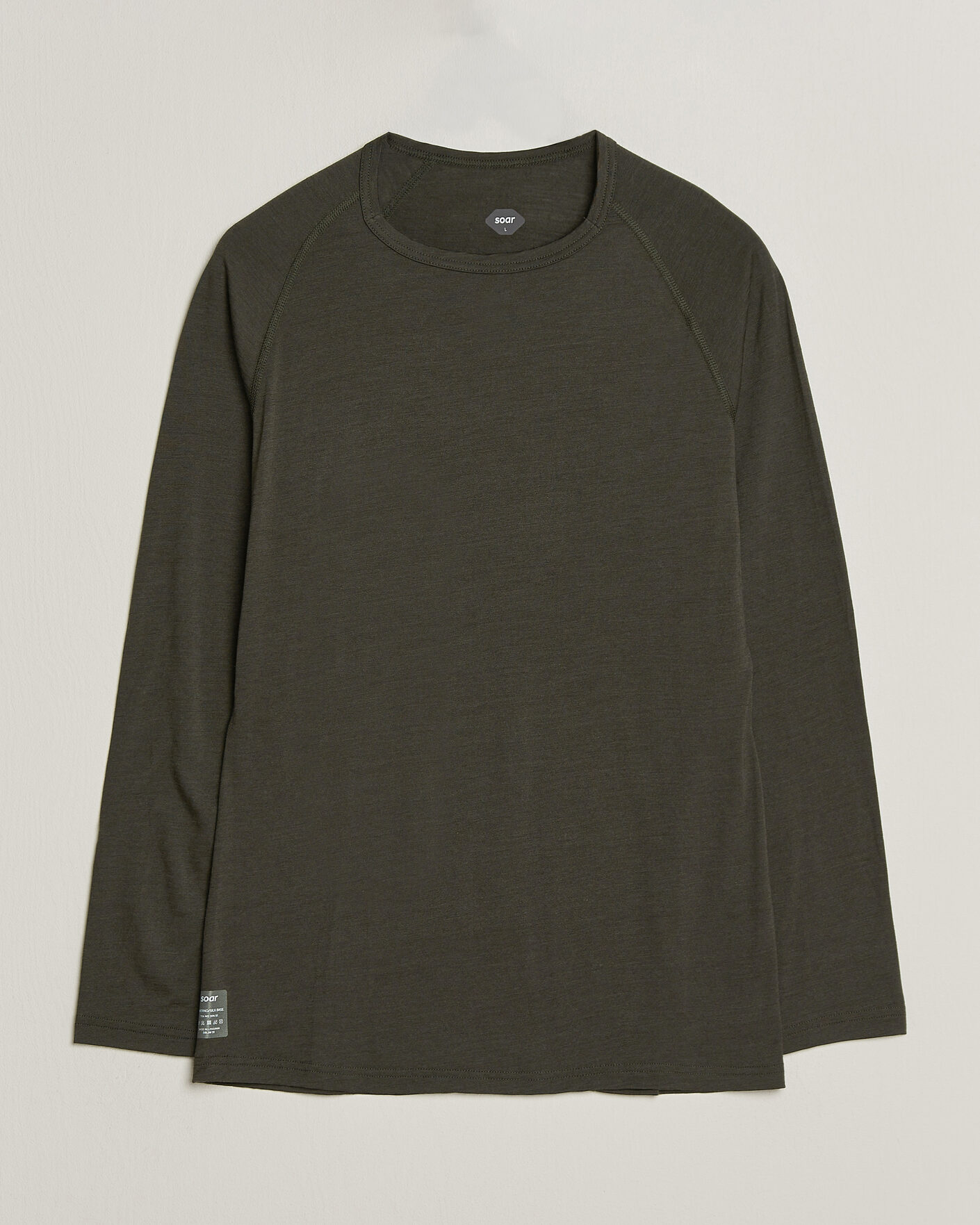 Heren | Truien | SOAR Running | LS Merino/Silk Base Layer Forest
