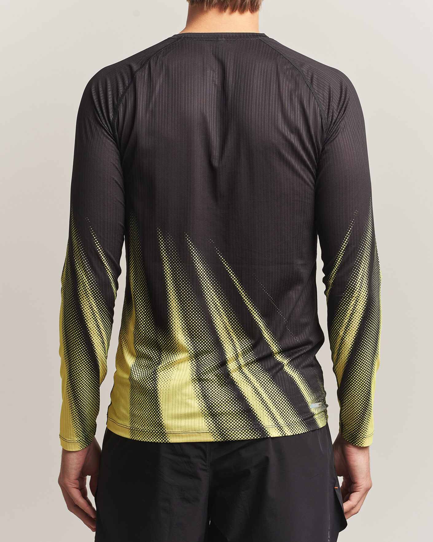Heren | T-shirts | SOAR Running | LS Race Base Yellow/Black