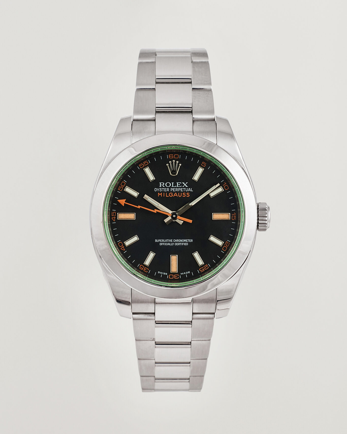Heren | Pre-Owned & Vintage Watches | Rolex Pre-Owned | Milgauss Green