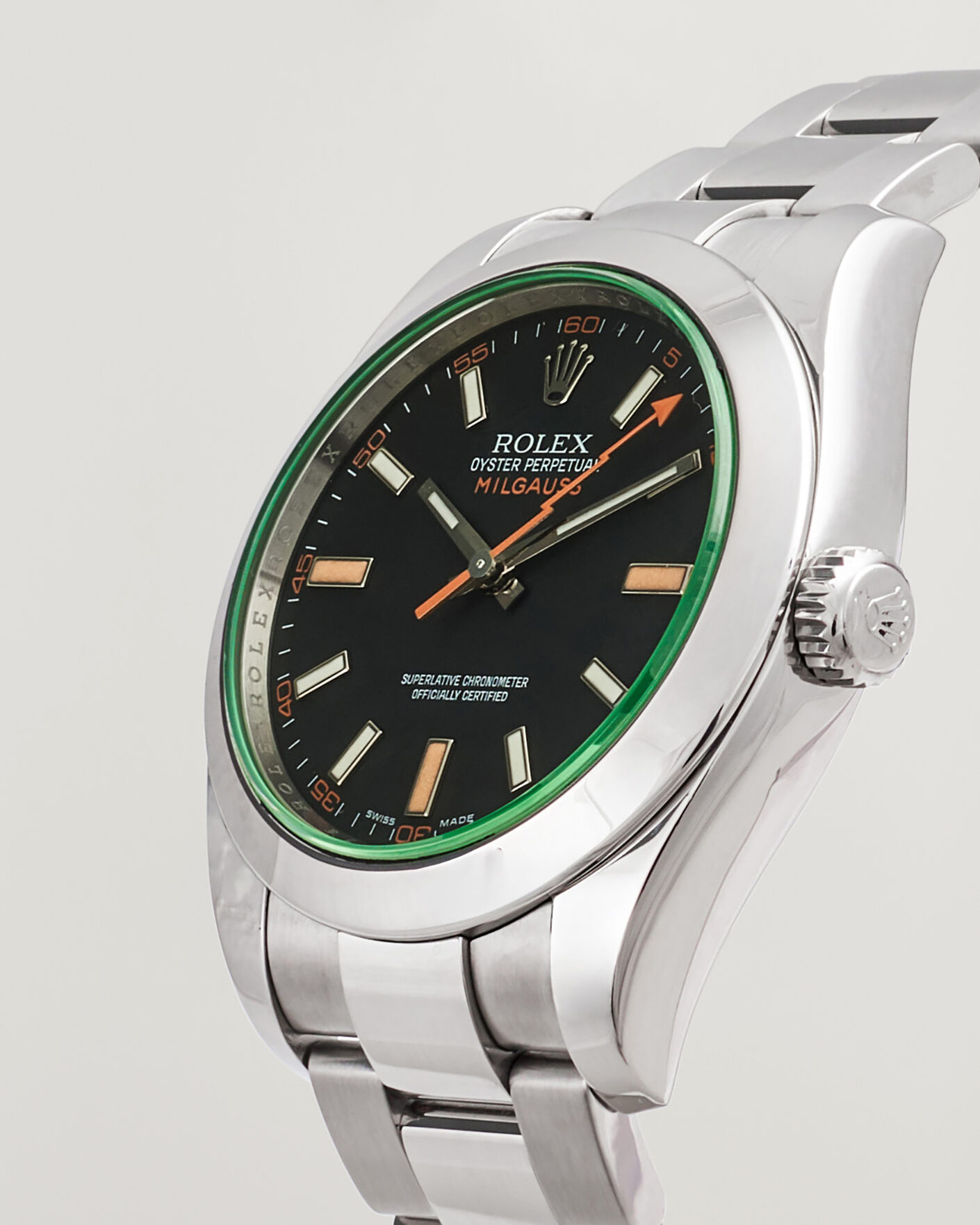Heren | Pre-Owned & Vintage Watches | Rolex Pre-Owned | Milgauss Green