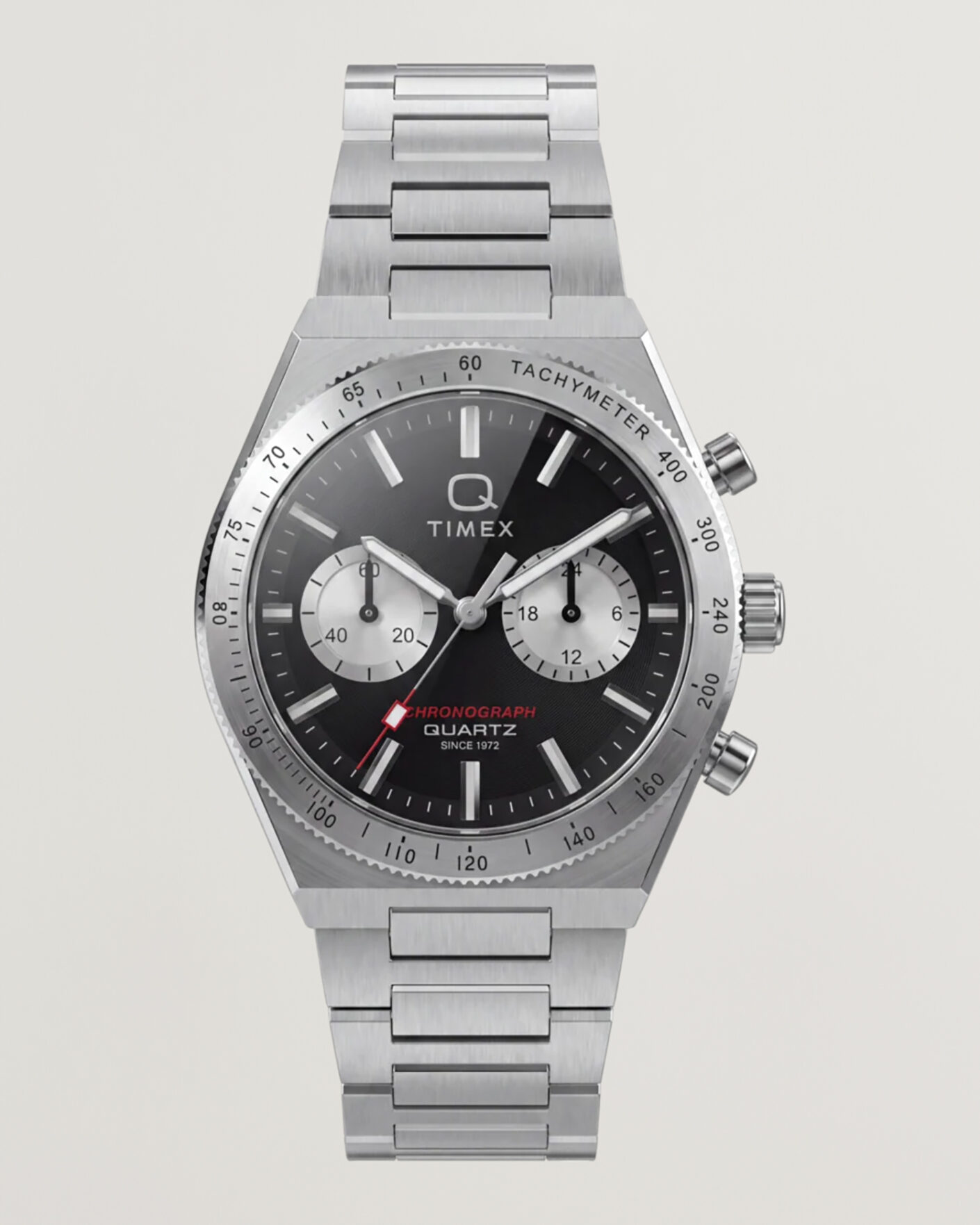 Heren | Timex Q Continental Chronograph 36mm Black Dial | Timex | Q Continental Chronograph 36mm Black Dial