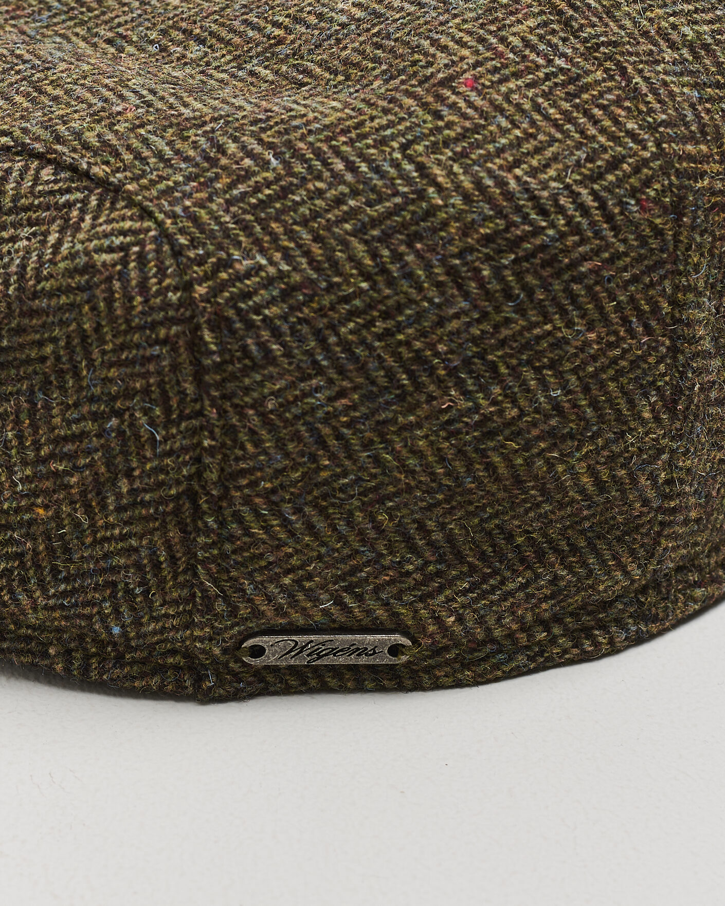 Heren | Hoeden en petten | Wigéns | Ivy Slim Herringbone Cap Olive