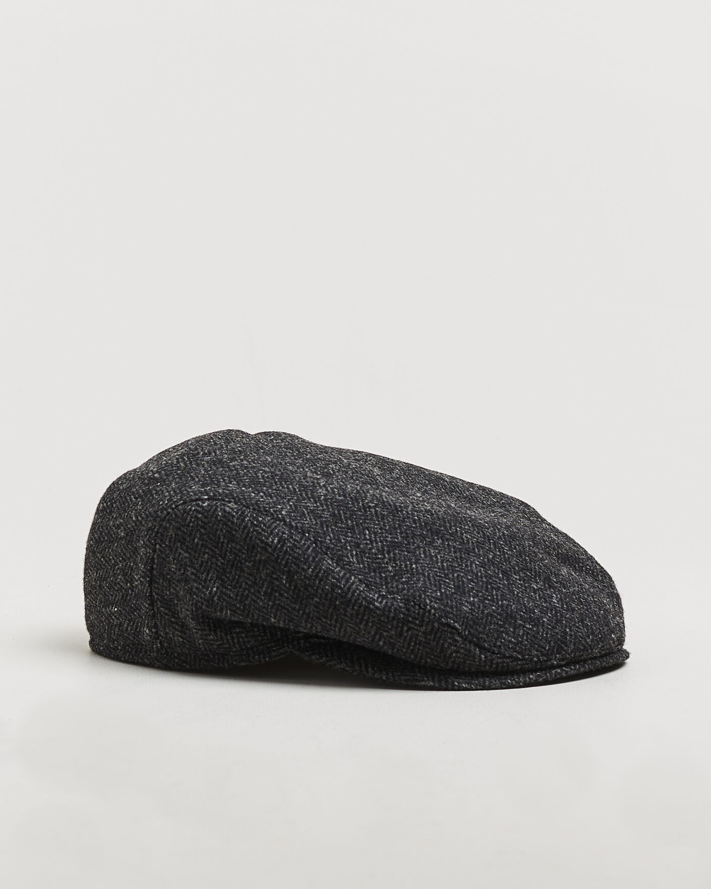 Heren | Hoeden en petten | Wigéns | Ivy Slim Herringbone Cap Dark Grey