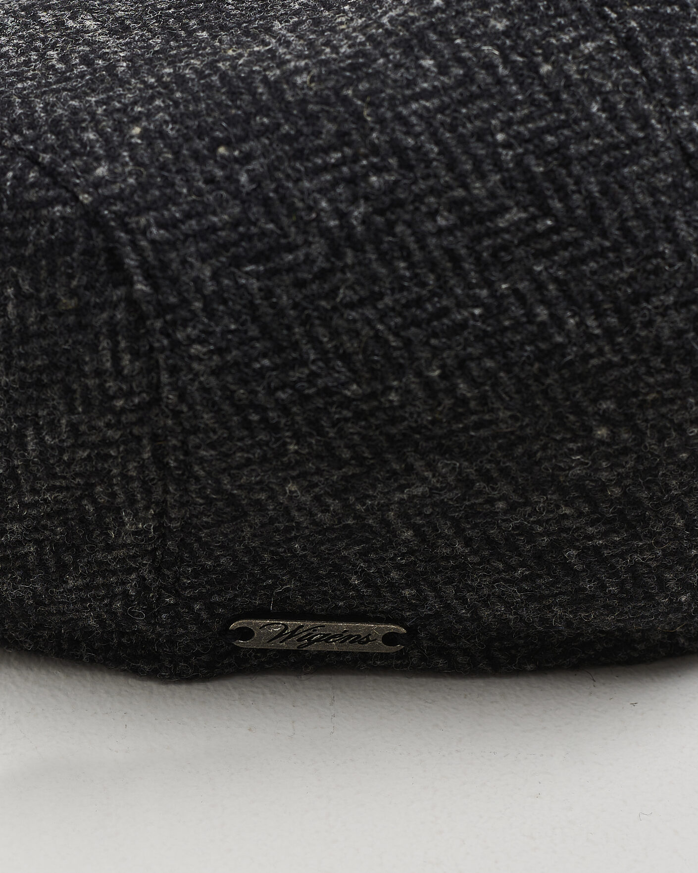 Heren | Hoeden en petten | Wigéns | Ivy Slim Herringbone Cap Dark Grey