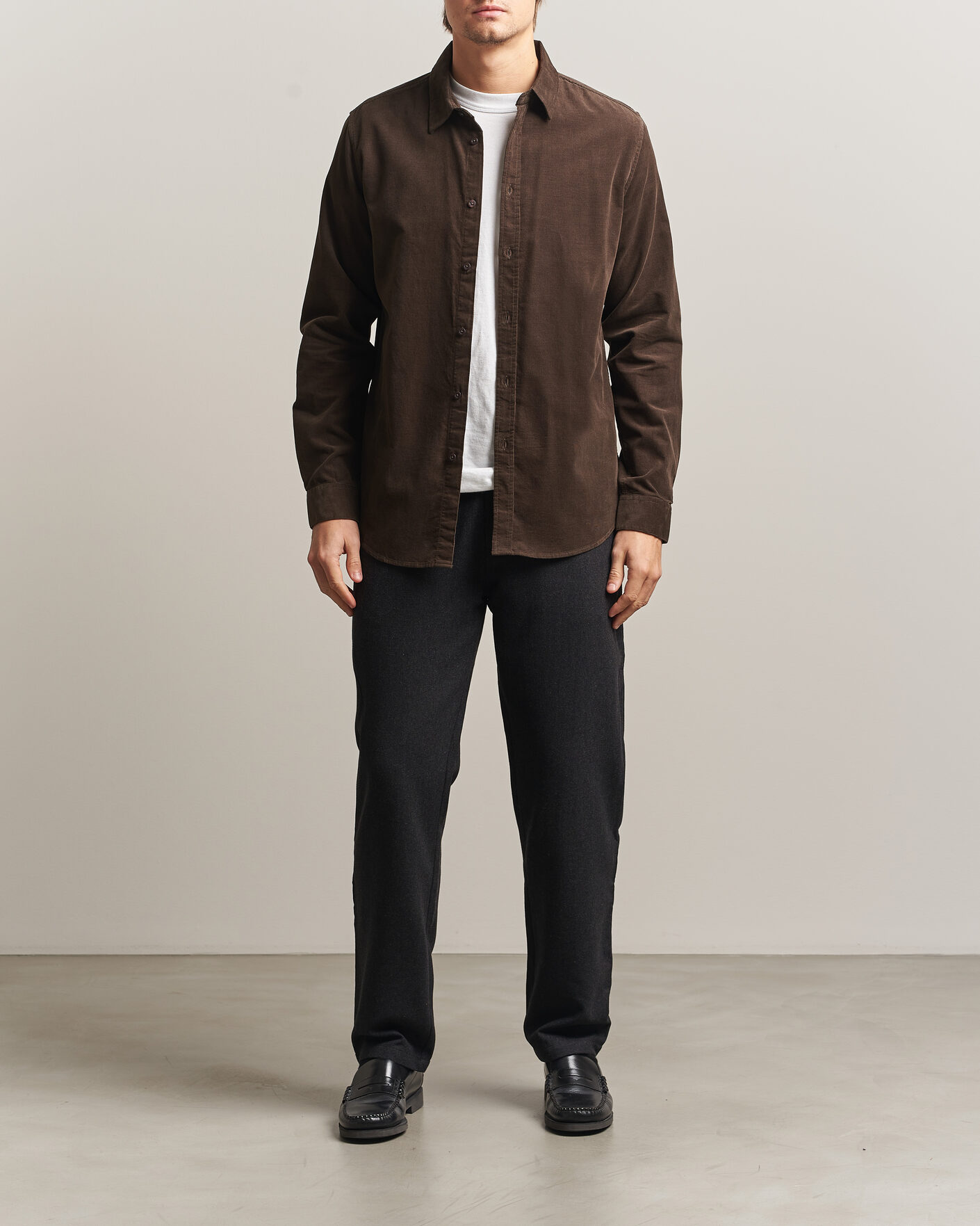 Heren | Overhemden | Samsøe Samsøe | Liam Baby Cord Checked Shirt Delicioso