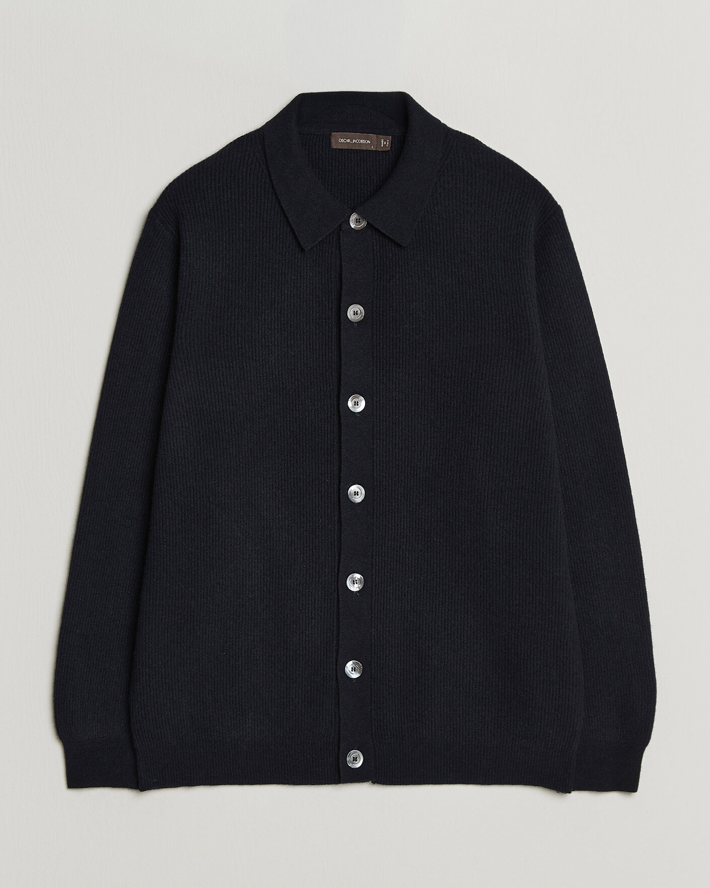 Heren | Truien | Oscar Jacobson | Federico Wool/Cashmere Cardigan Navy