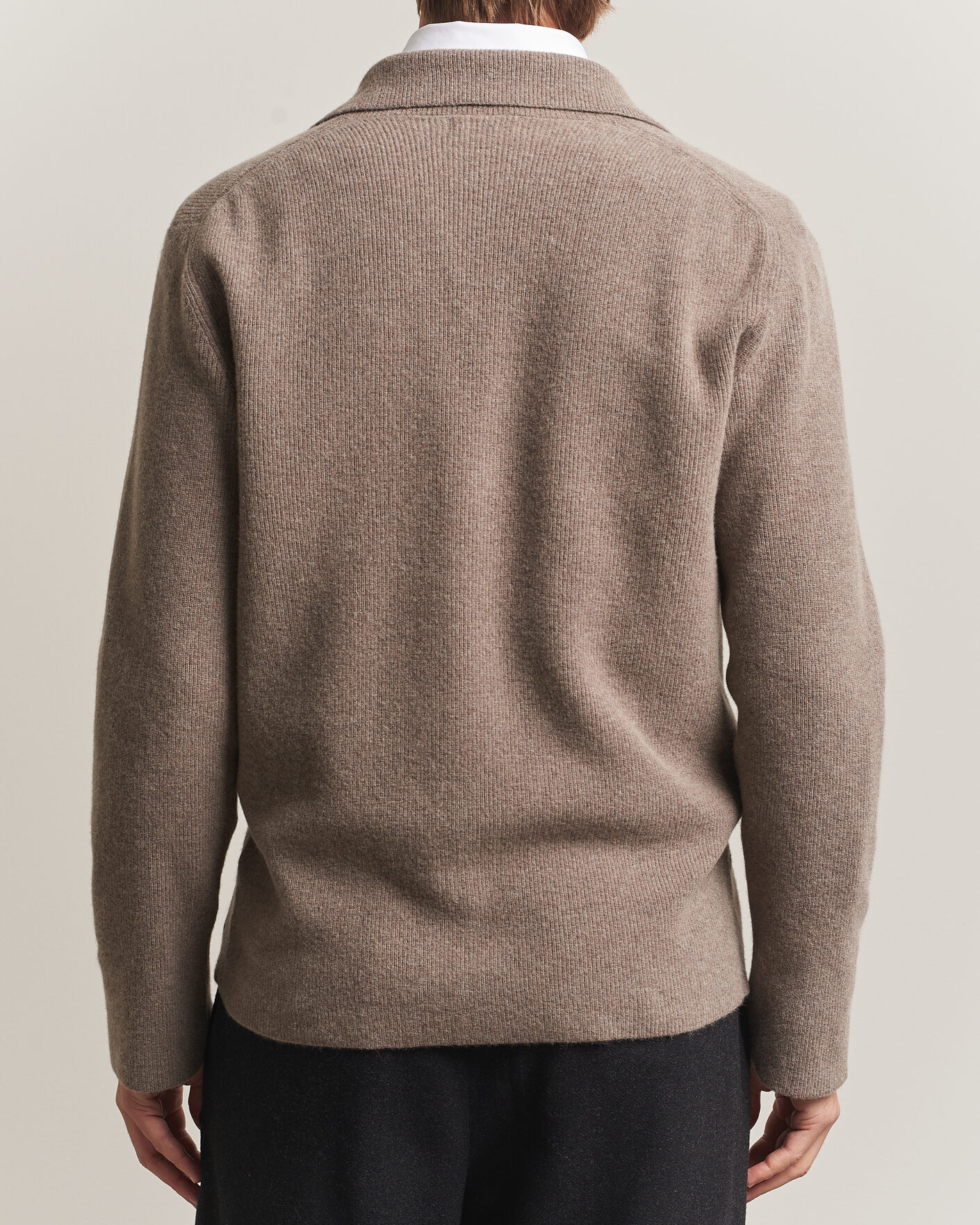 Heren | Blazers | Oscar Jacobson | Antonio Knitted Blazer Taupe