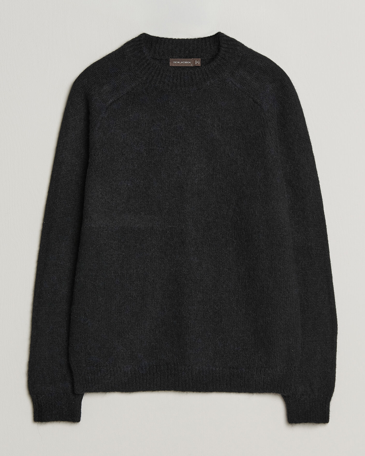 Heren | Truien | Oscar Jacobson | Andie Alpacka/Merino Knitted Sweater Black