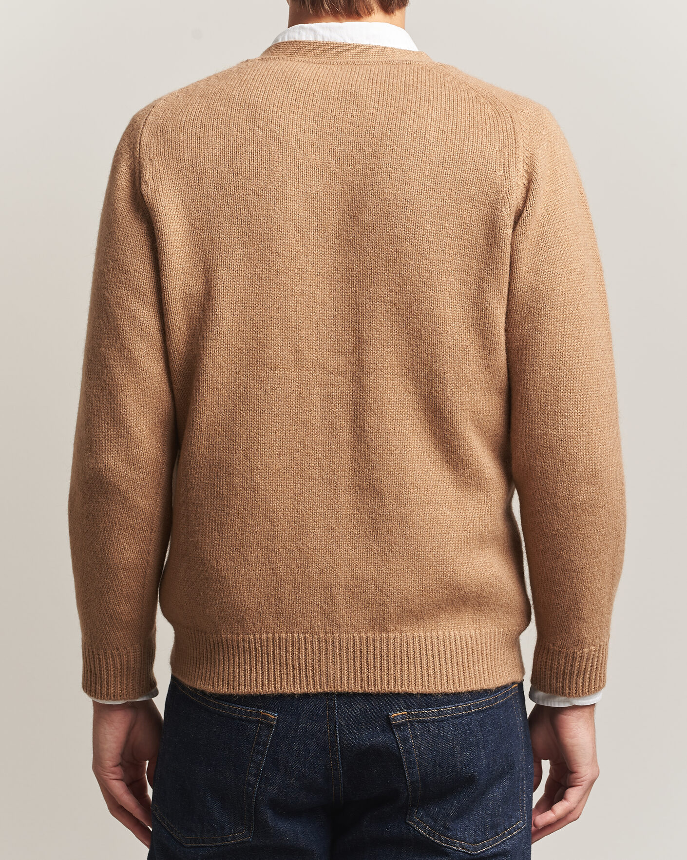 Heren | Truien | William Lockie | Datchet Camelhair Cardigan Natural Brown