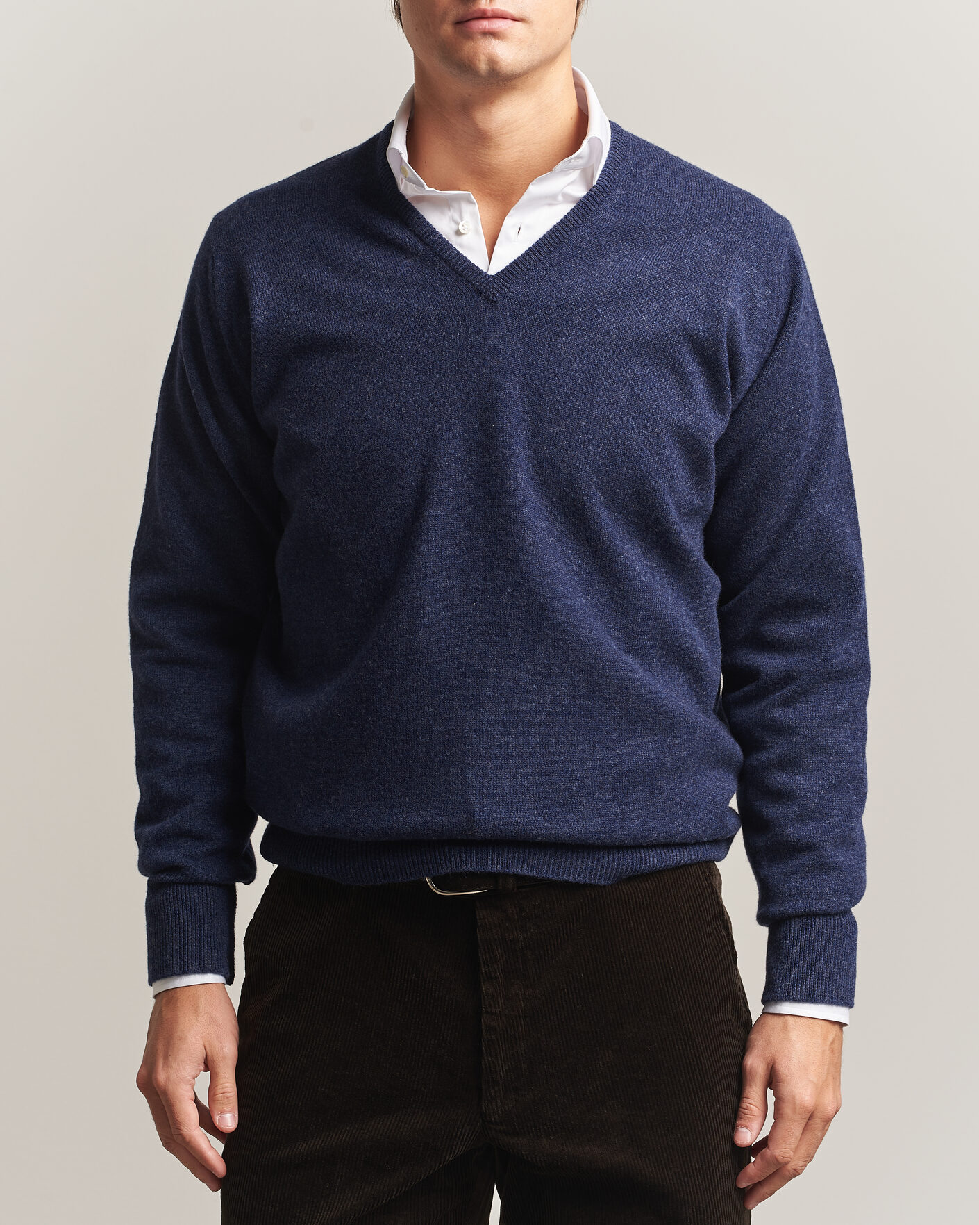Heren | Truien | William Lockie | Rob Lambswool V-Neck Astra