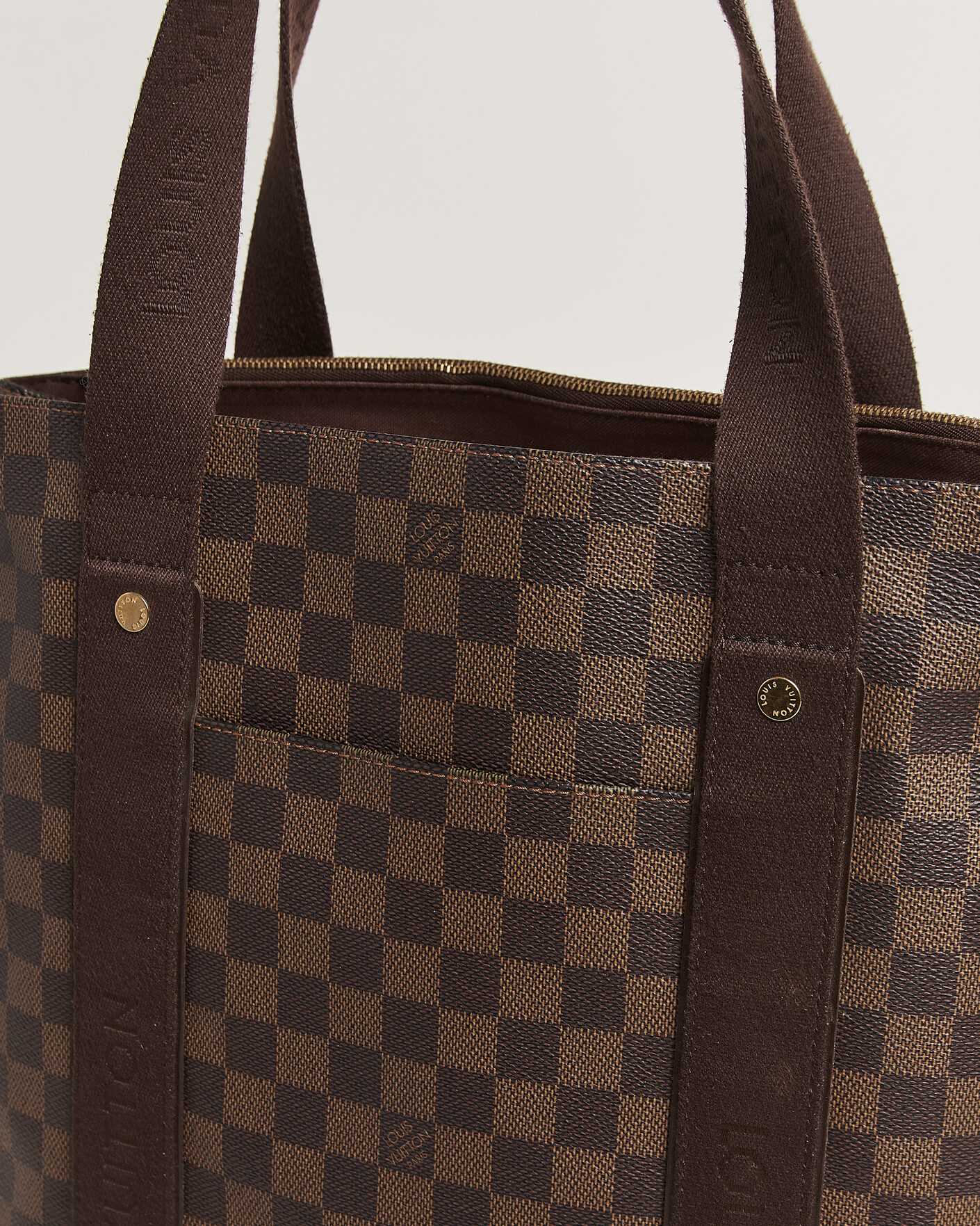 Heren | Pre-Owned & Vintage Bags | Louis Vuitton Pre-Owned | Cabas Bobur Tote Bag Damier Ebene