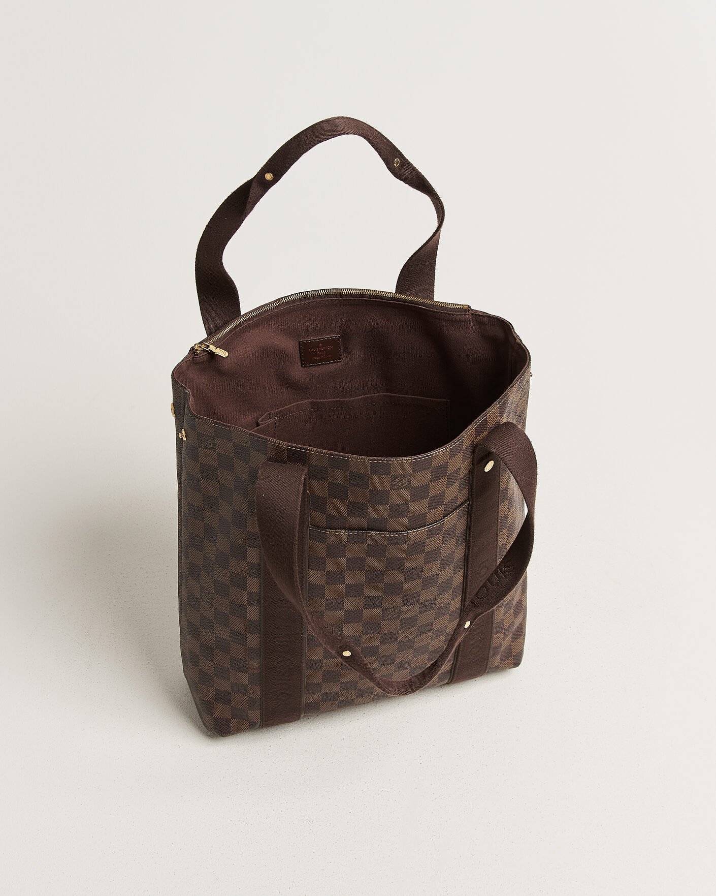 Heren | Pre-Owned & Vintage Bags | Louis Vuitton Pre-Owned | Cabas Bobur Tote Bag Damier Ebene