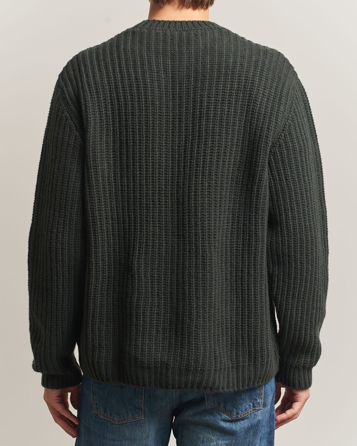 Heren | Truien | Nudie Jeans | Gurry Chunky Knitted Sweater Racing Green
