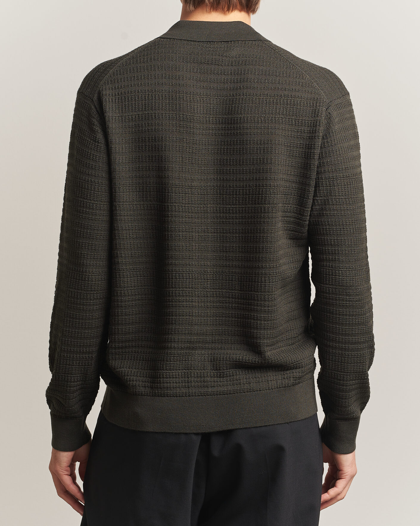 Heren | Truien | NN07 | Nate Wool Knitted Cardigan Dark Army