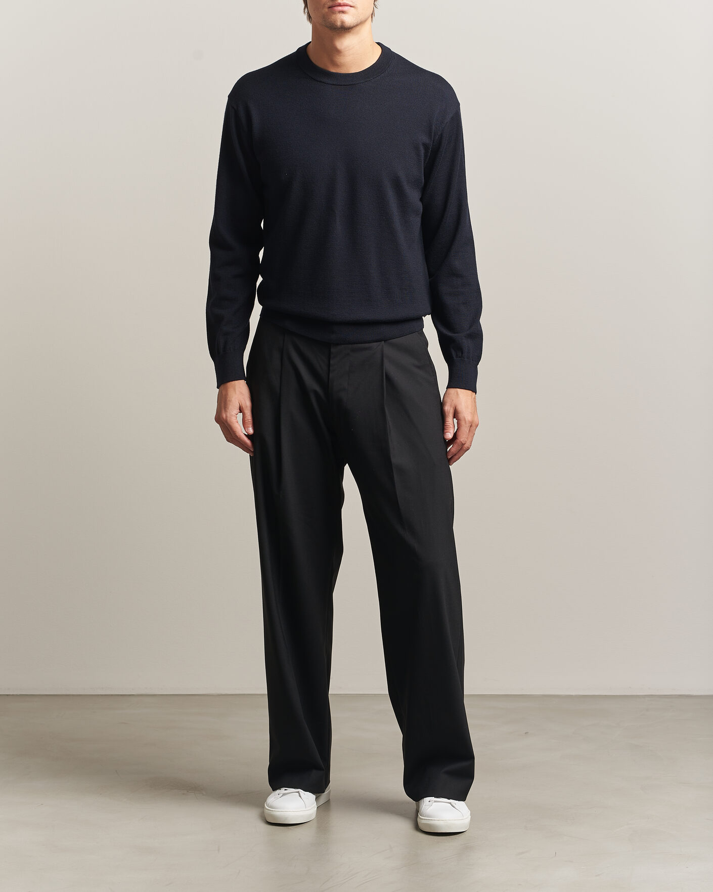 Heren | Truien | NN07 | Nate Wool Knitted Crew Neck Deep Navy