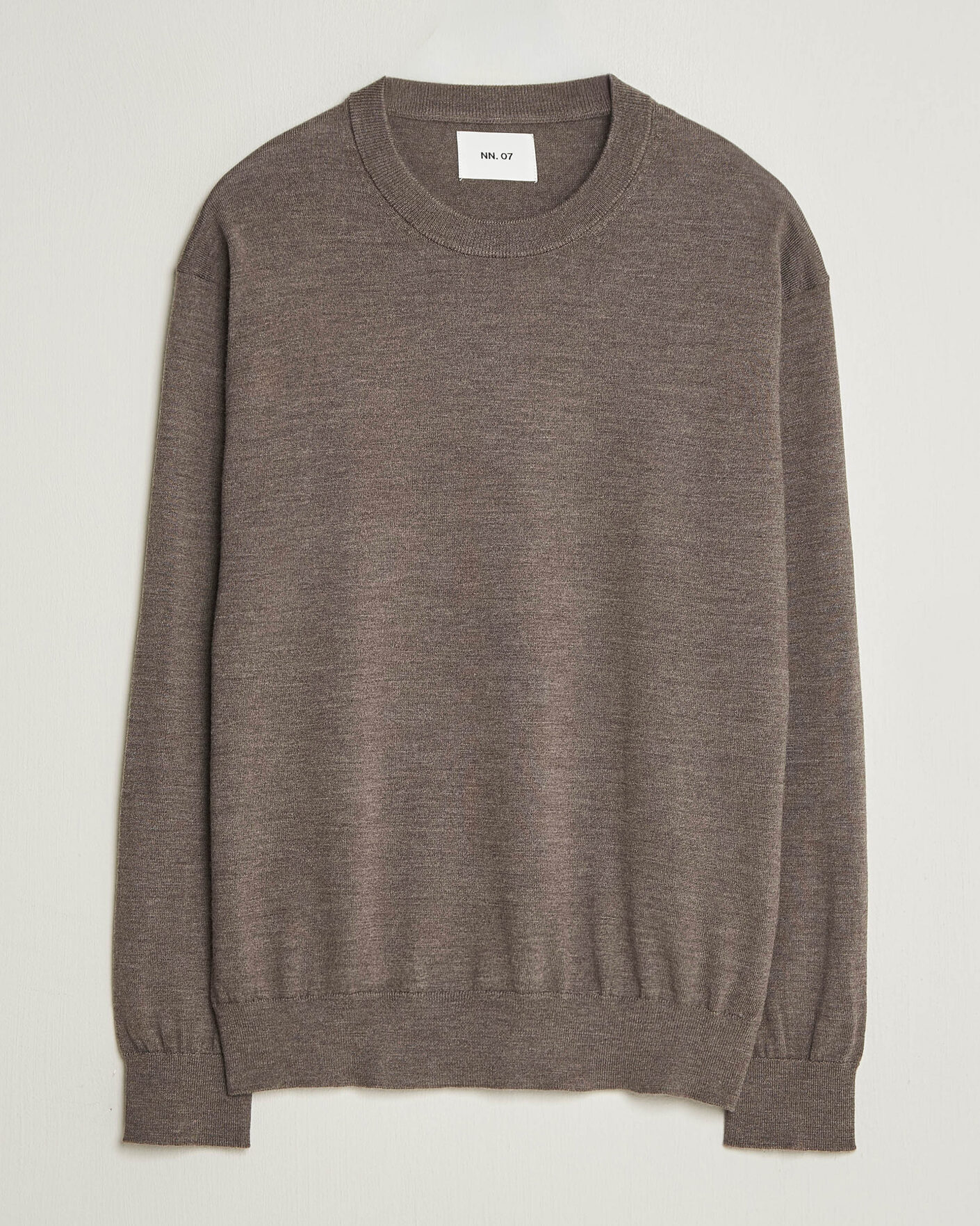 Heren | Truien | NN07 | Nate Wool Knitted Crew Neck Mable Husk