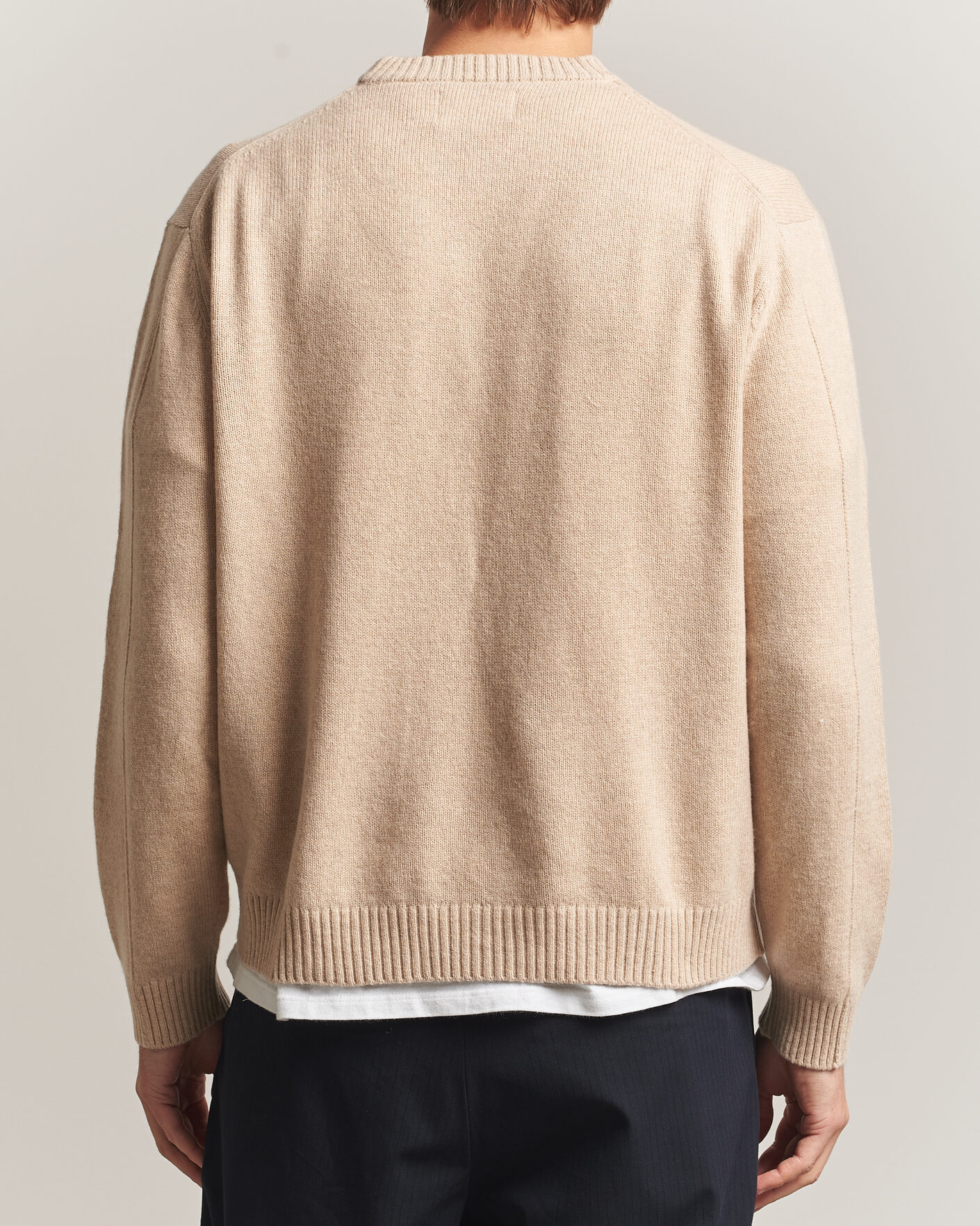 Heren | Truien | NN07 | Russel Wool/Cotton Knitted Sweater Ecru