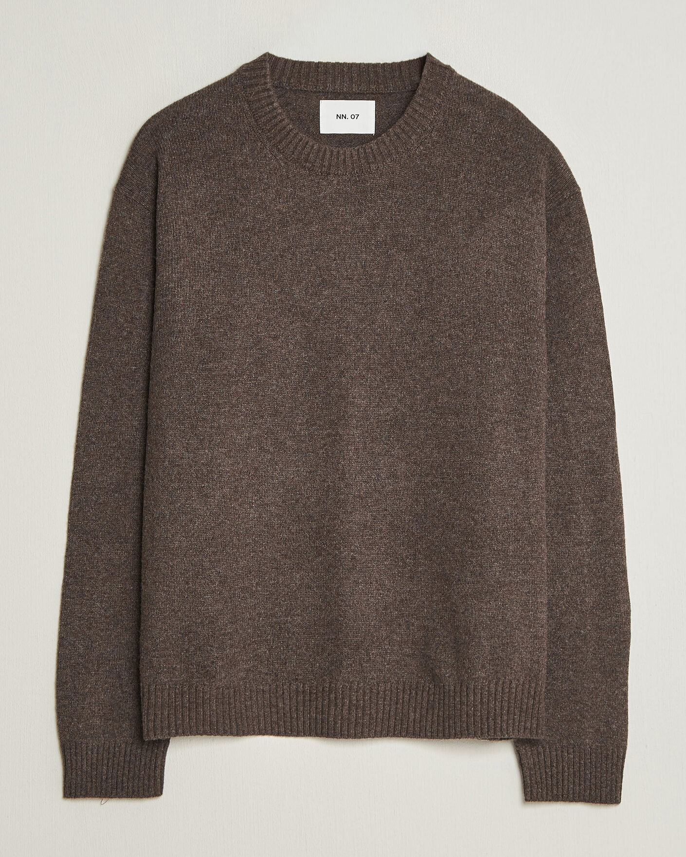 Heren | Truien | NN07 | Russel Wool/Cotton Knitted Sweater Mable Husk