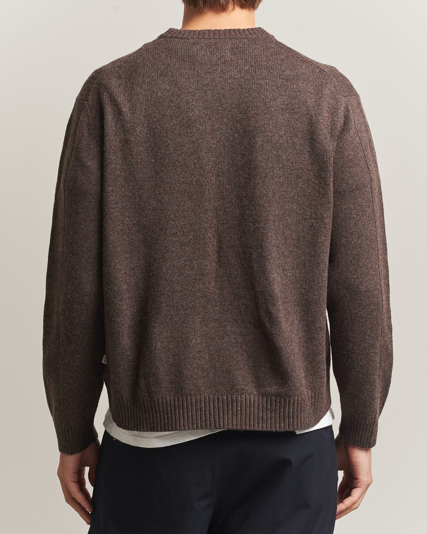 Heren | Truien | NN07 | Russel Wool/Cotton Knitted Sweater Mable Husk