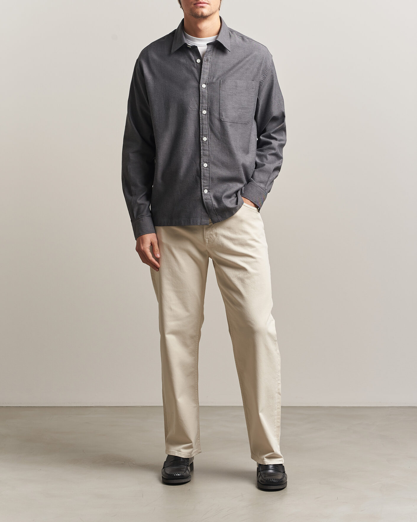 Heren | Broeken | NN07 | Otis Relaxed Fit 5-Pocket Pants Ivory