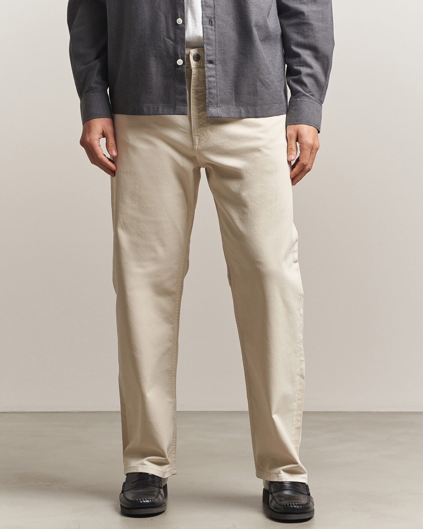 Heren | Broeken | NN07 | Otis Relaxed Fit 5-Pocket Pants Ivory