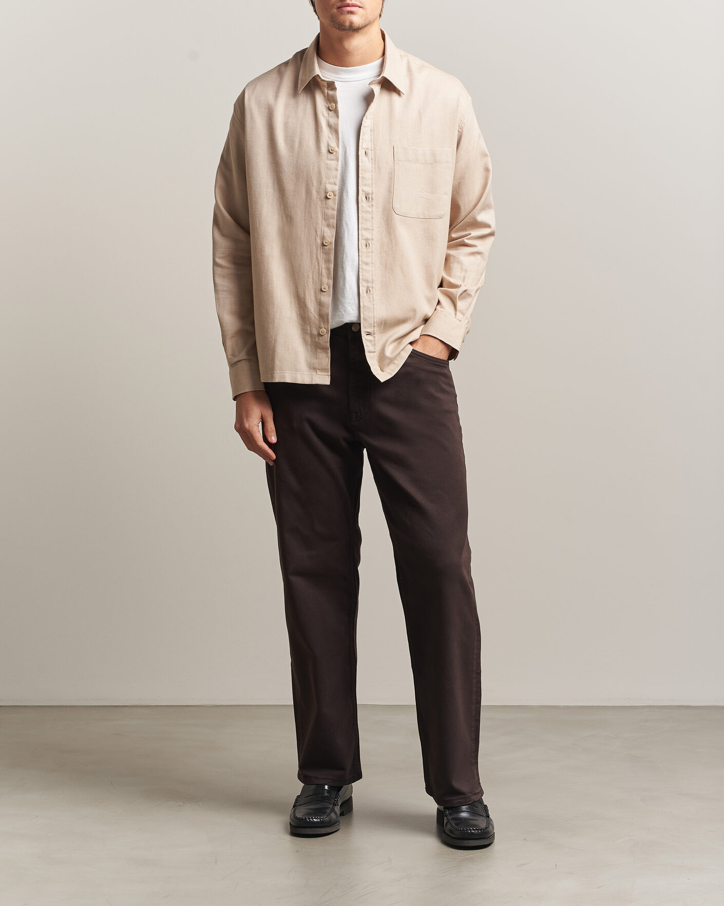 Heren | Broeken | NN07 | Otis Relaxed Fit 5-Pocket Pants Deep Truffle