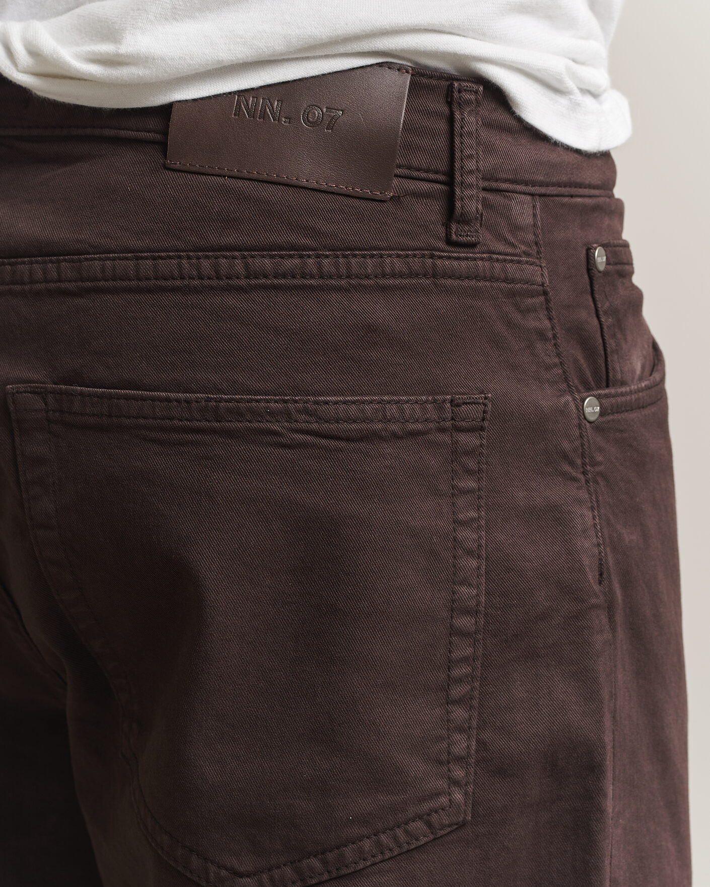 Heren | Broeken | NN07 | Otis Relaxed Fit 5-Pocket Pants Deep Truffle