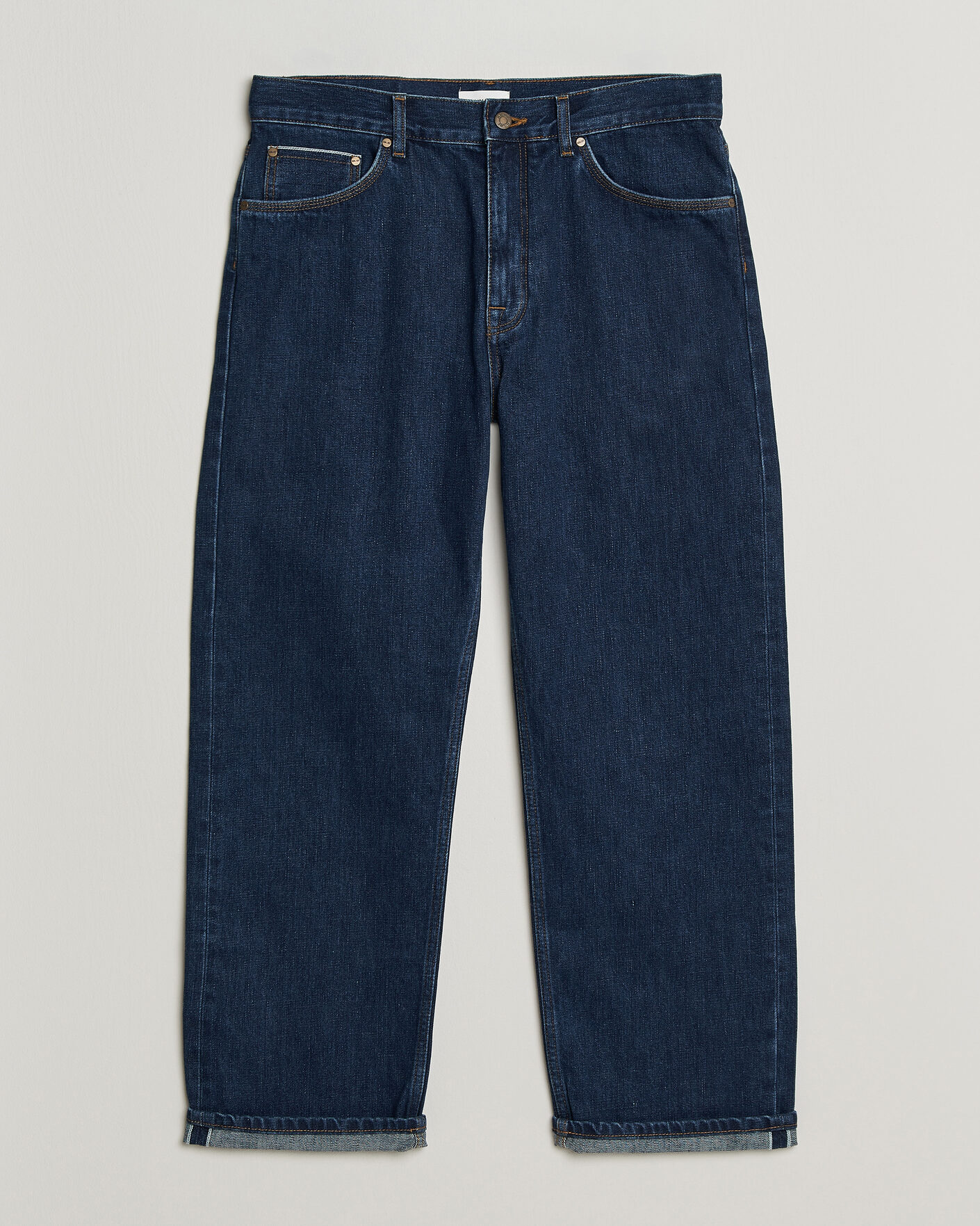 Heren | Broeken | NN07 | Otis Relaxed Fit Selvedge Jeans Medium Indigo