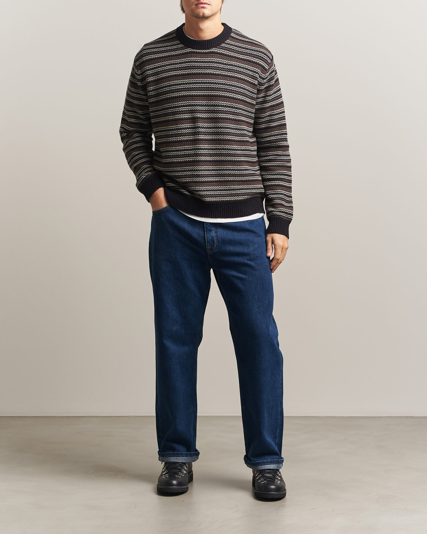 Heren | Broeken | NN07 | Otis Relaxed Fit Selvedge Jeans Medium Indigo