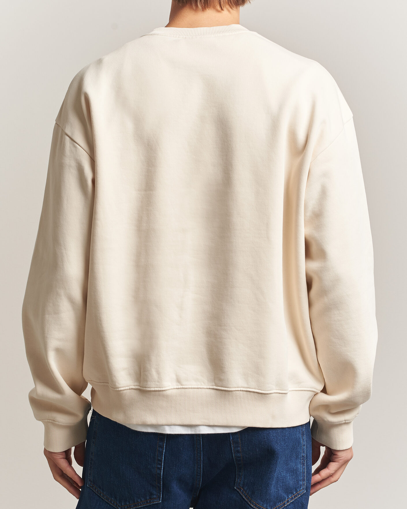Heren | Truien | NN07 | David Embroidered Sweatshirt Ivory