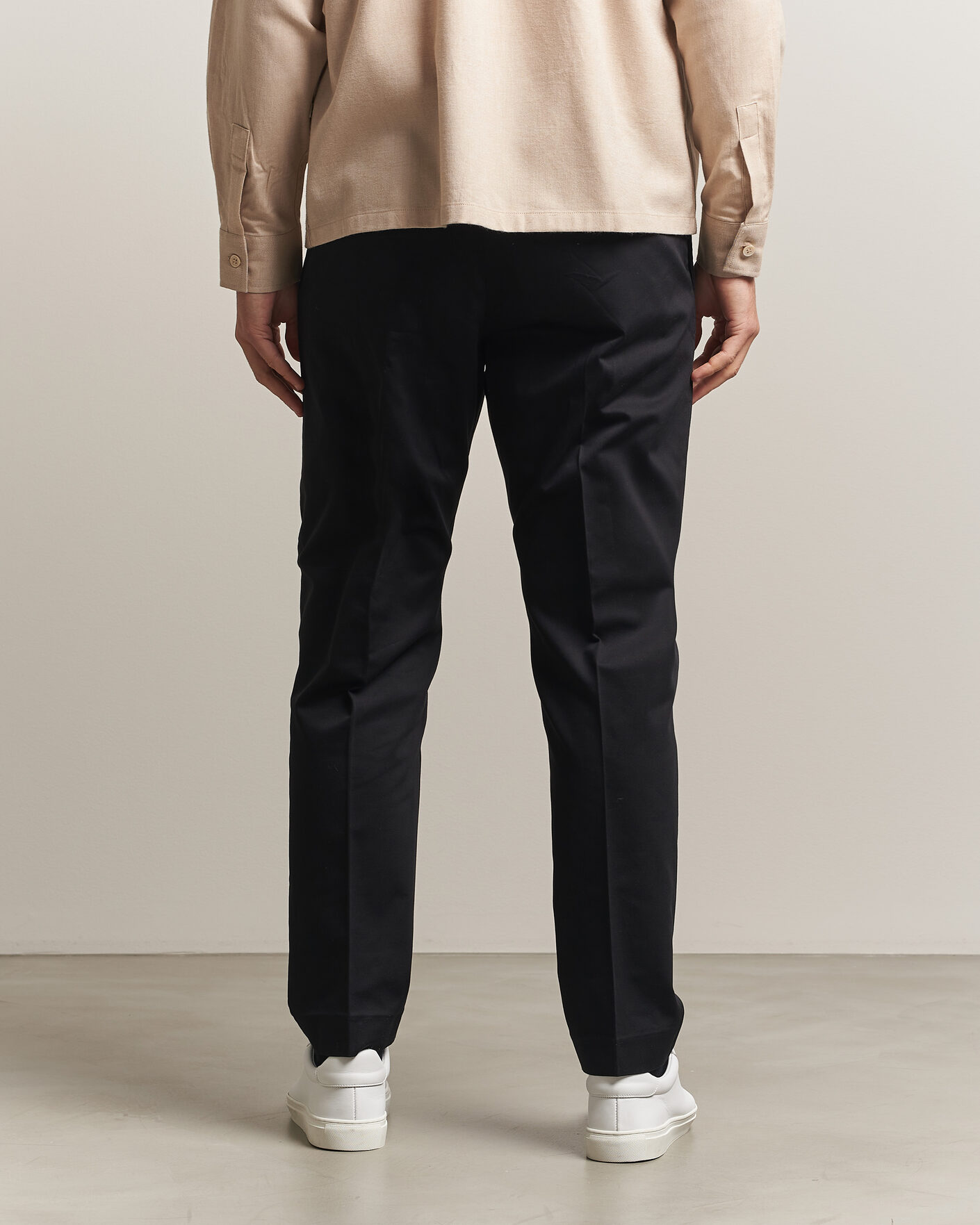 Heren | Broeken | NN07 | Bill Pleated Cotton Chinos Black