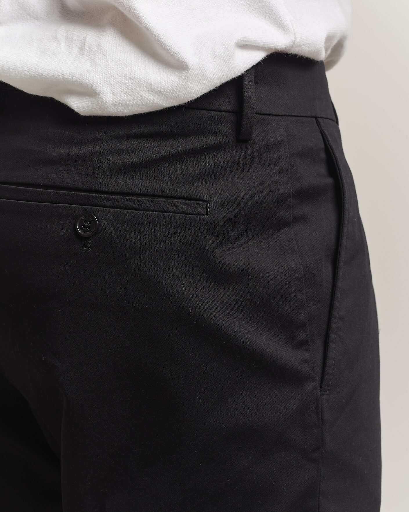 Heren | Broeken | NN07 | Bill Pleated Cotton Chinos Black
