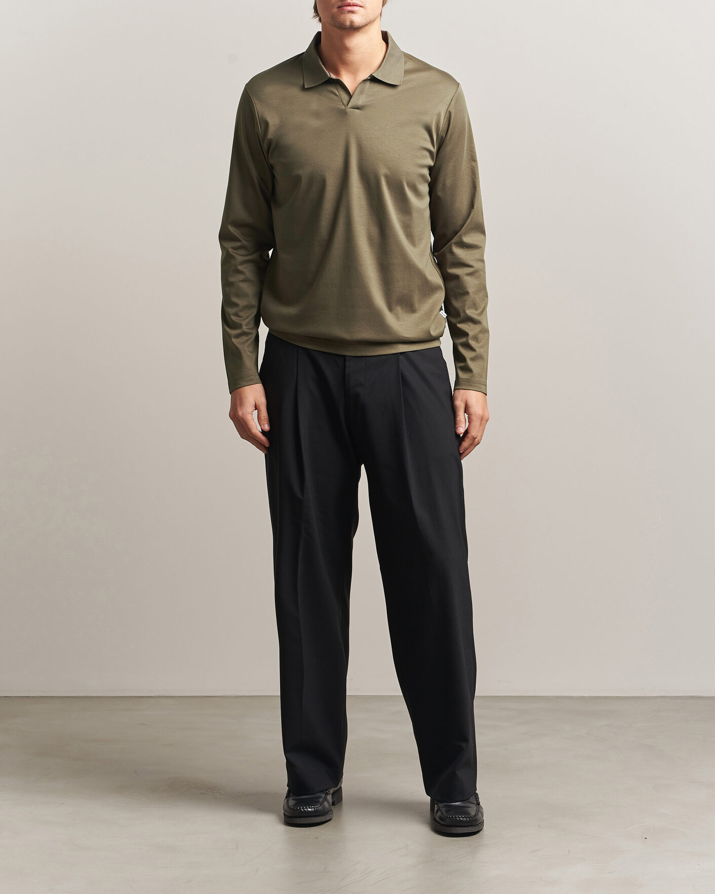 Heren | Polo's | NN07 | Paul Long Sleeve Polo Mable Husk