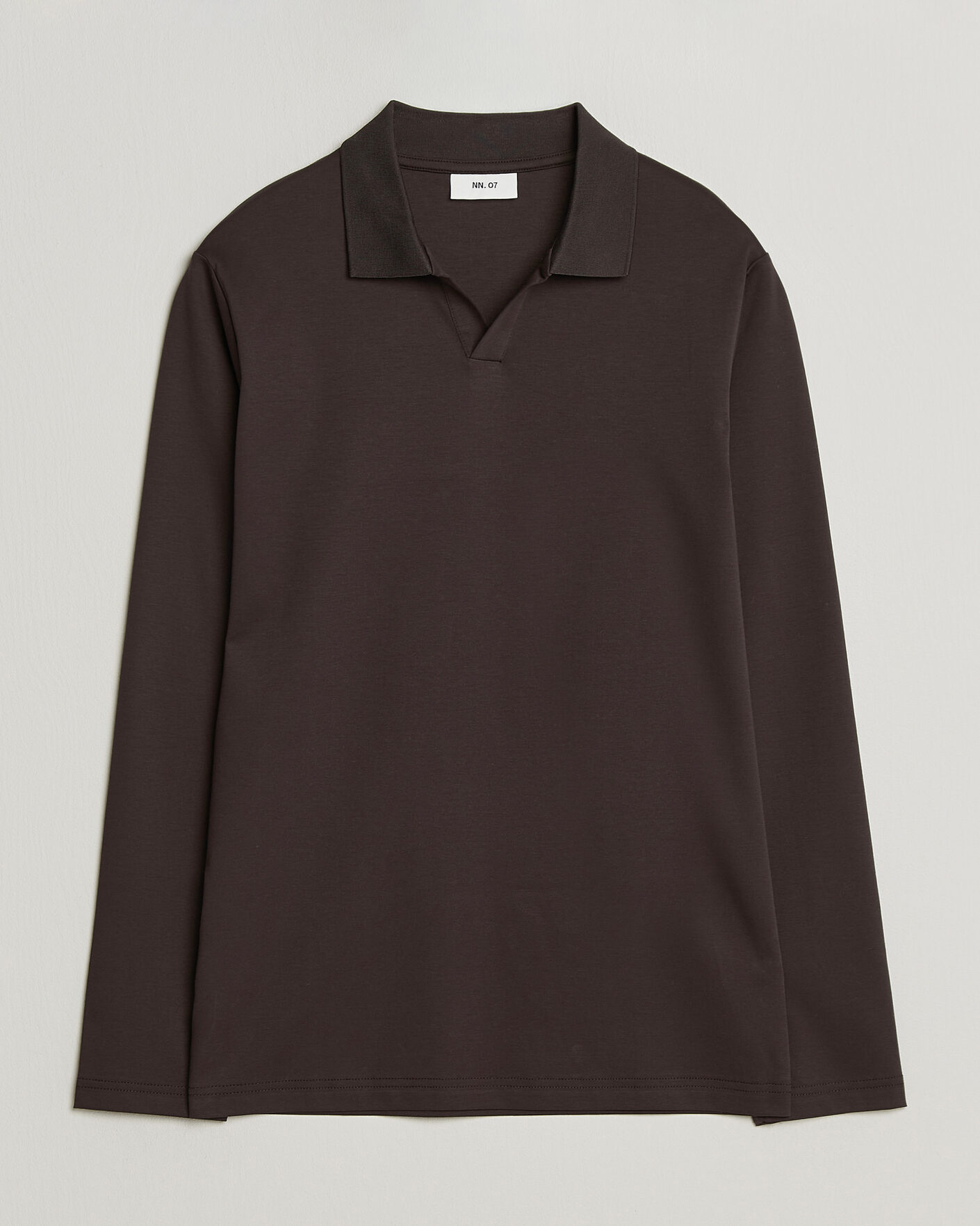 Heren | Polo's | NN07 | Paul Long Sleeve Polo Deep Truffle