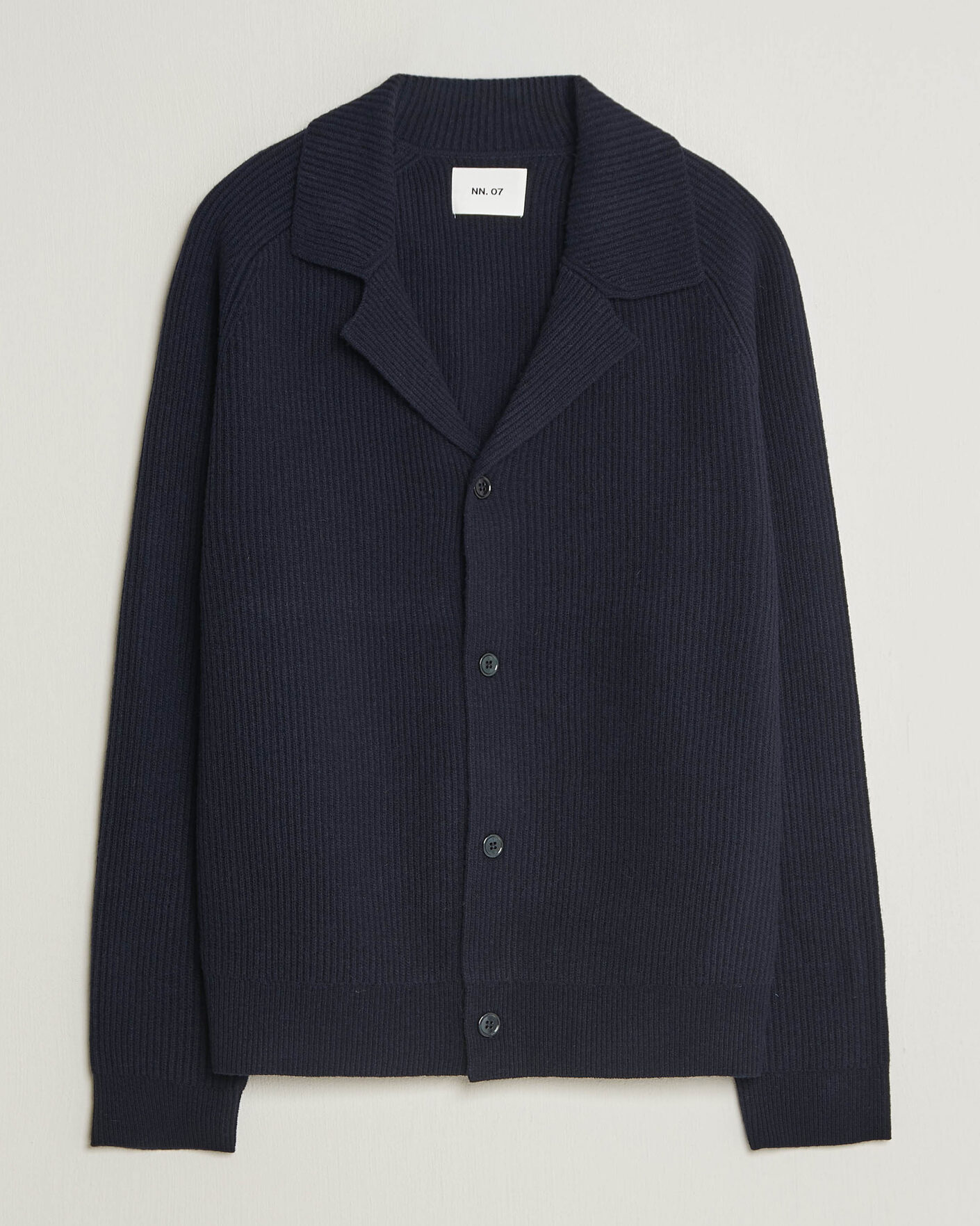 Heren | Truien | NN07 | Shane Wool Knitted Cardigan Navy Blue