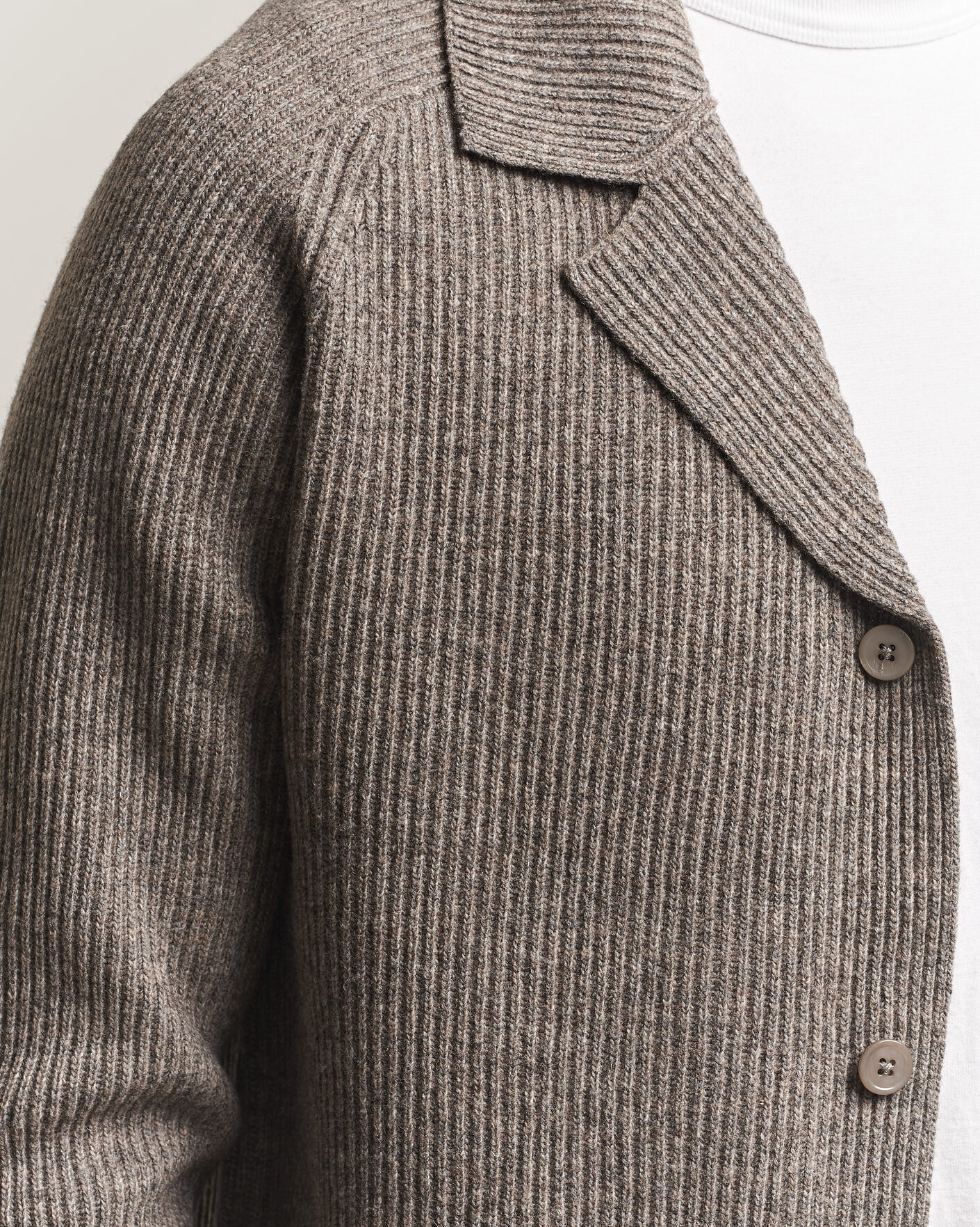 Heren | Truien | NN07 | Shane Wool Knitted Cardigan Mable Husk