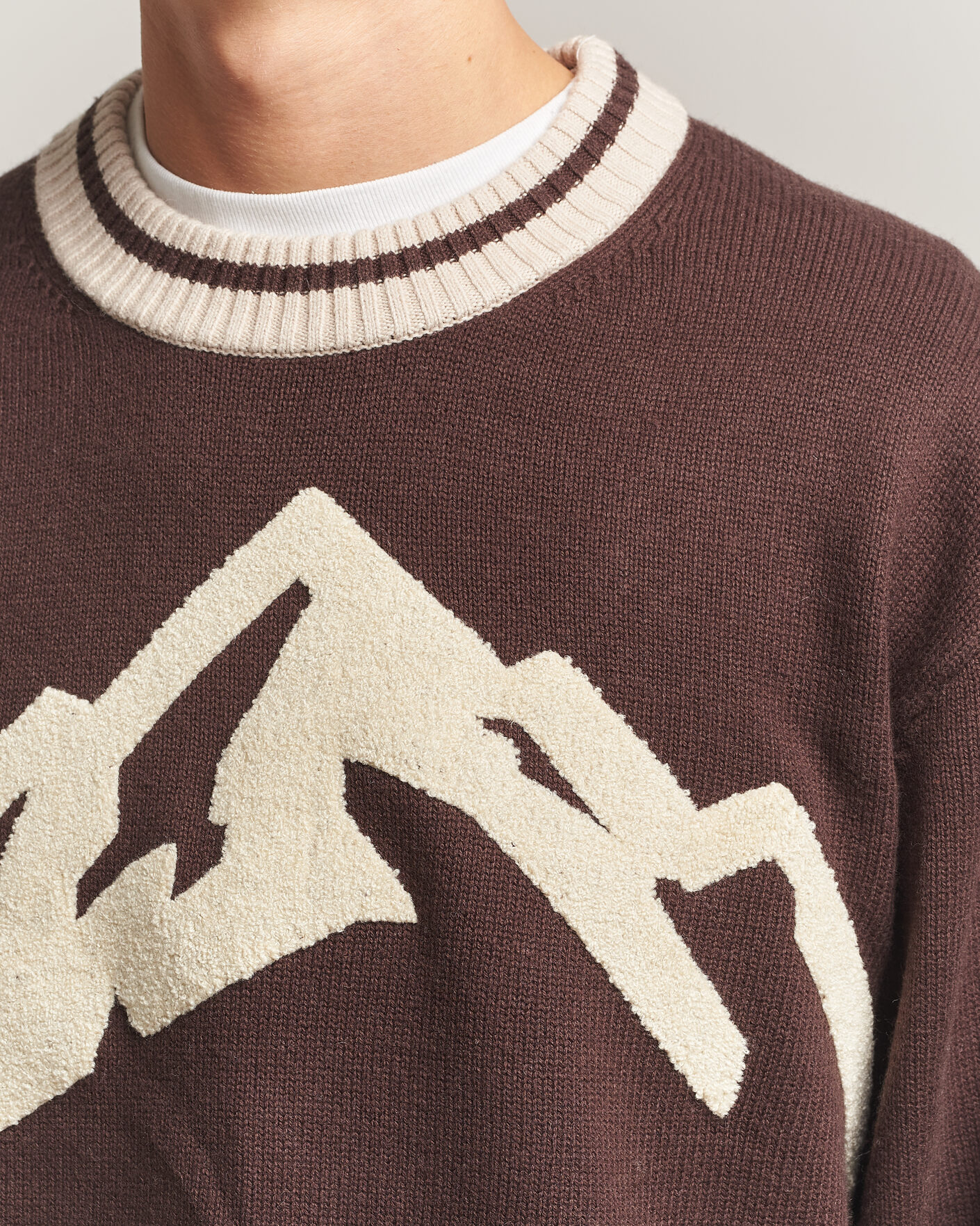 Heren | Truien | J.Lindeberg | Steve Mountin Knitted Sweater Seal Brown